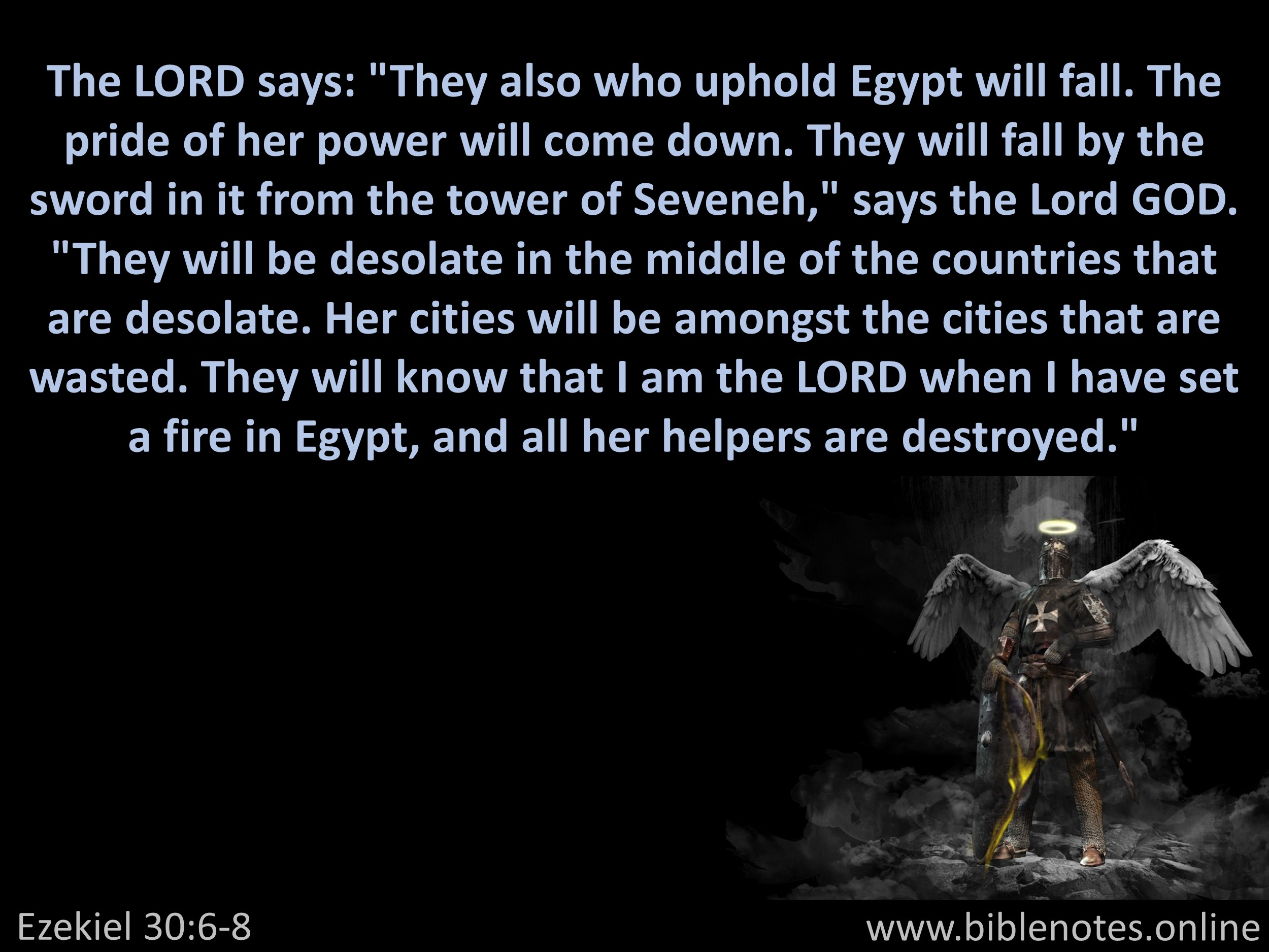 Bible Verse from Ezekiel Chapter 30