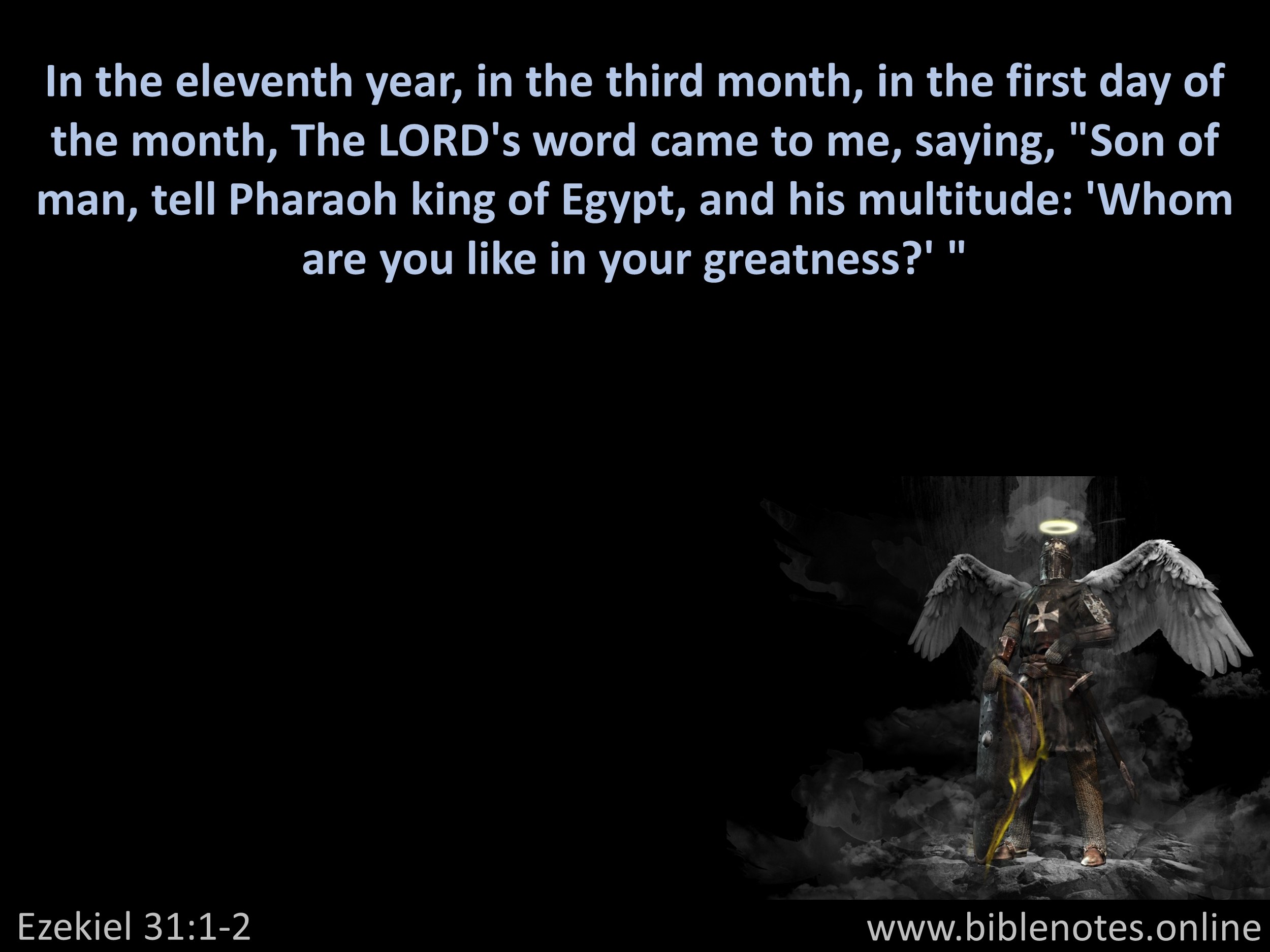 Bible Verse from Ezekiel Chapter 31