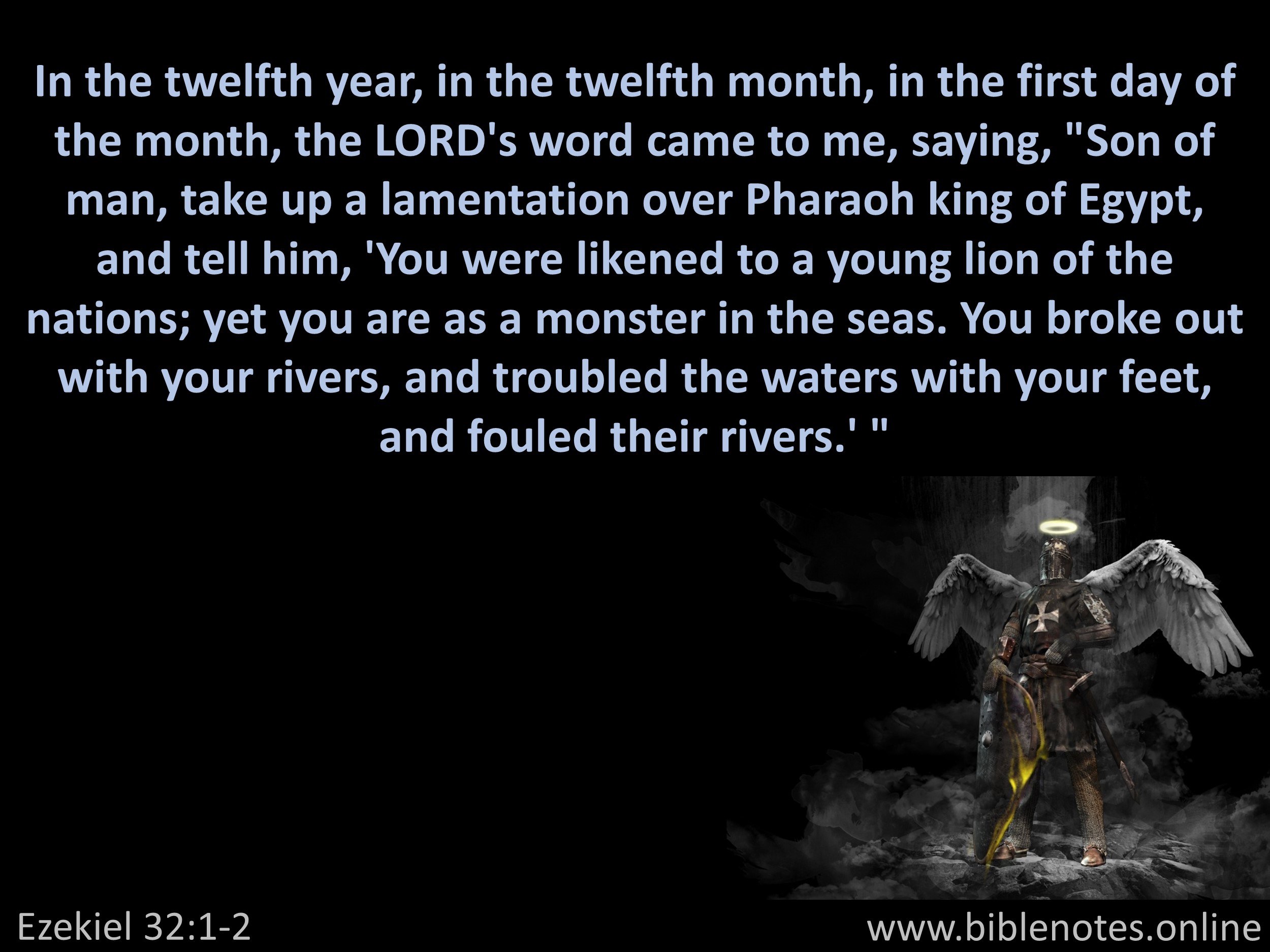 Bible Verse from Ezekiel Chapter 32