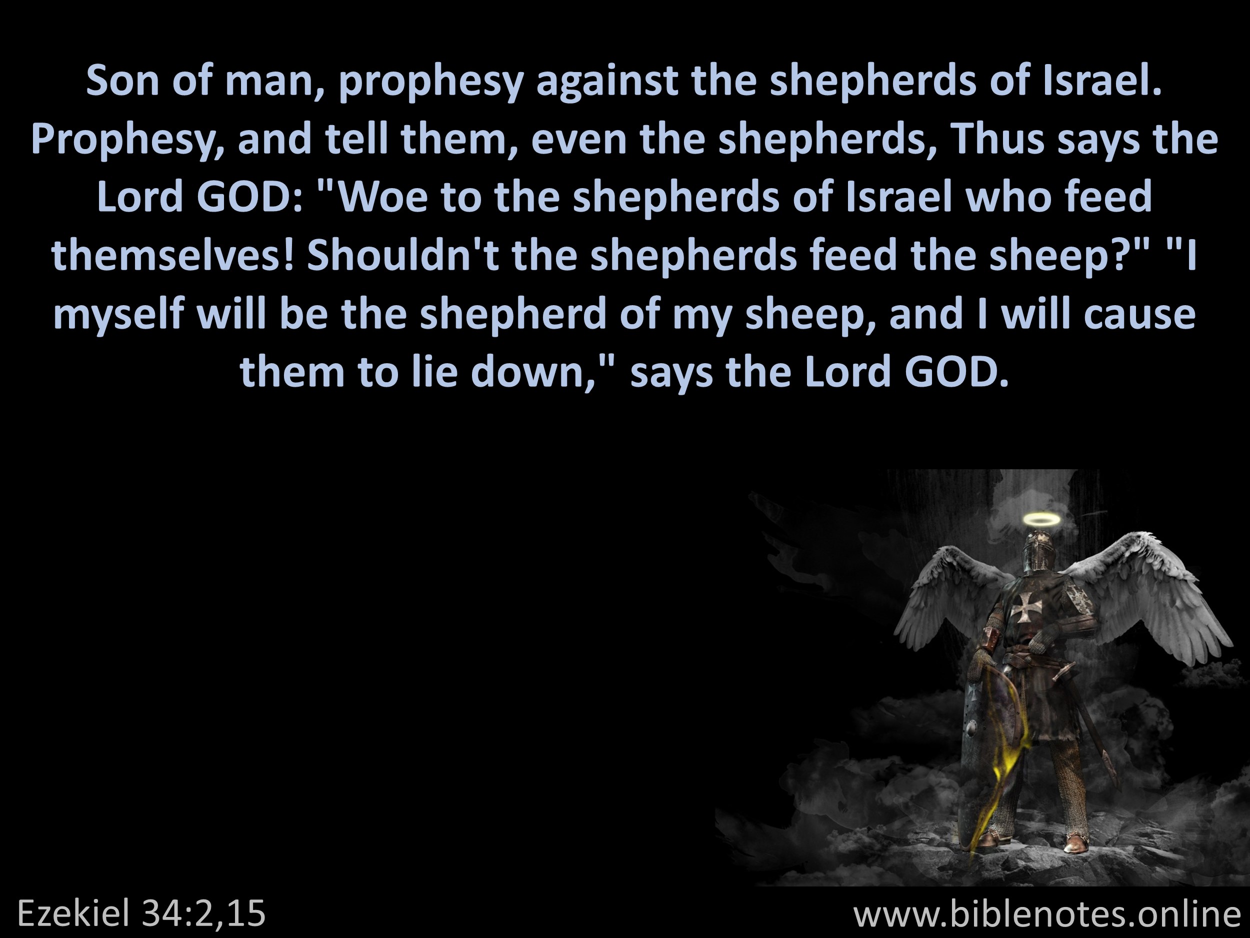 Bible Verse from Ezekiel Chapter 34