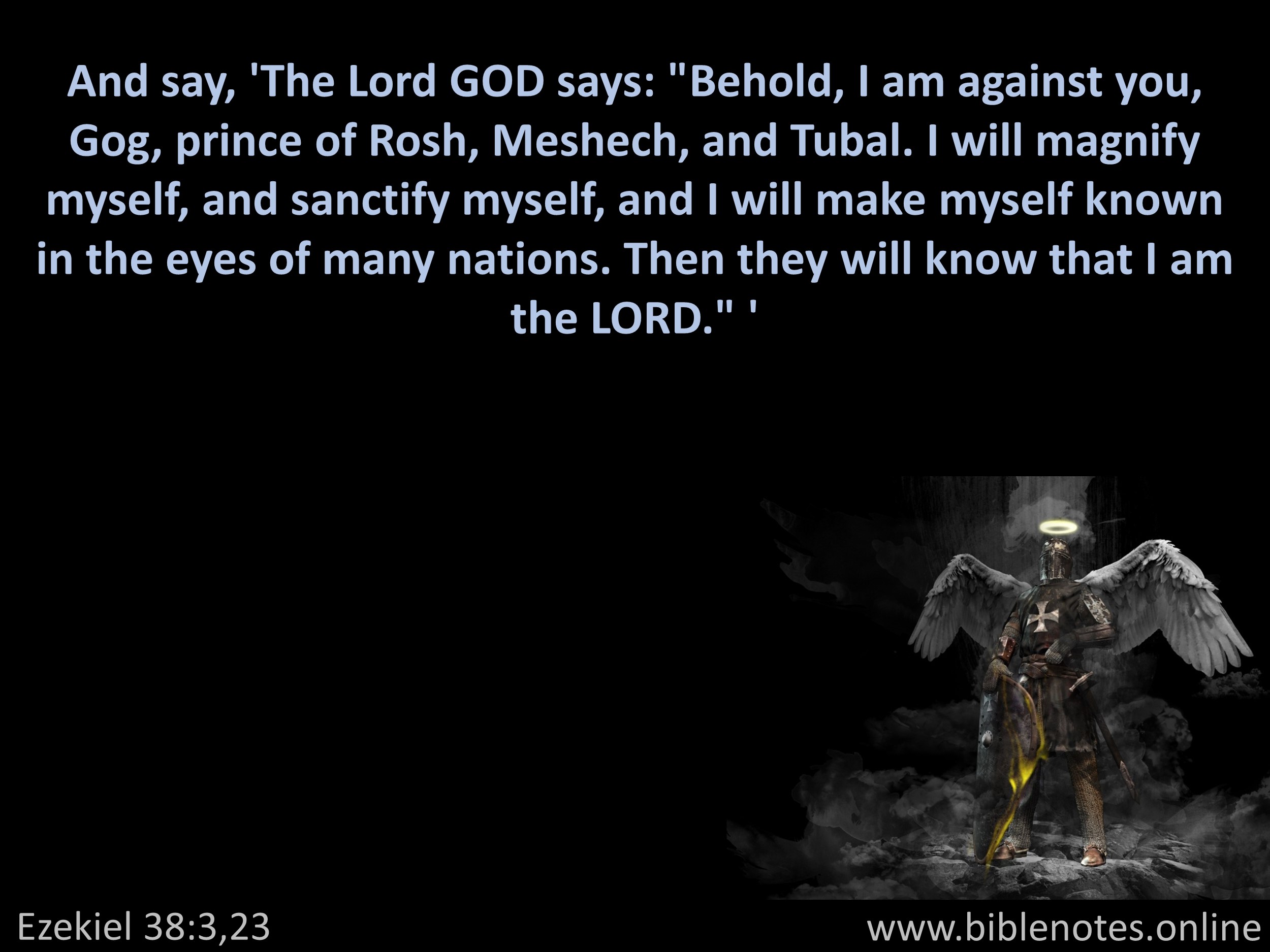 Bible Verse from Ezekiel Chapter 38