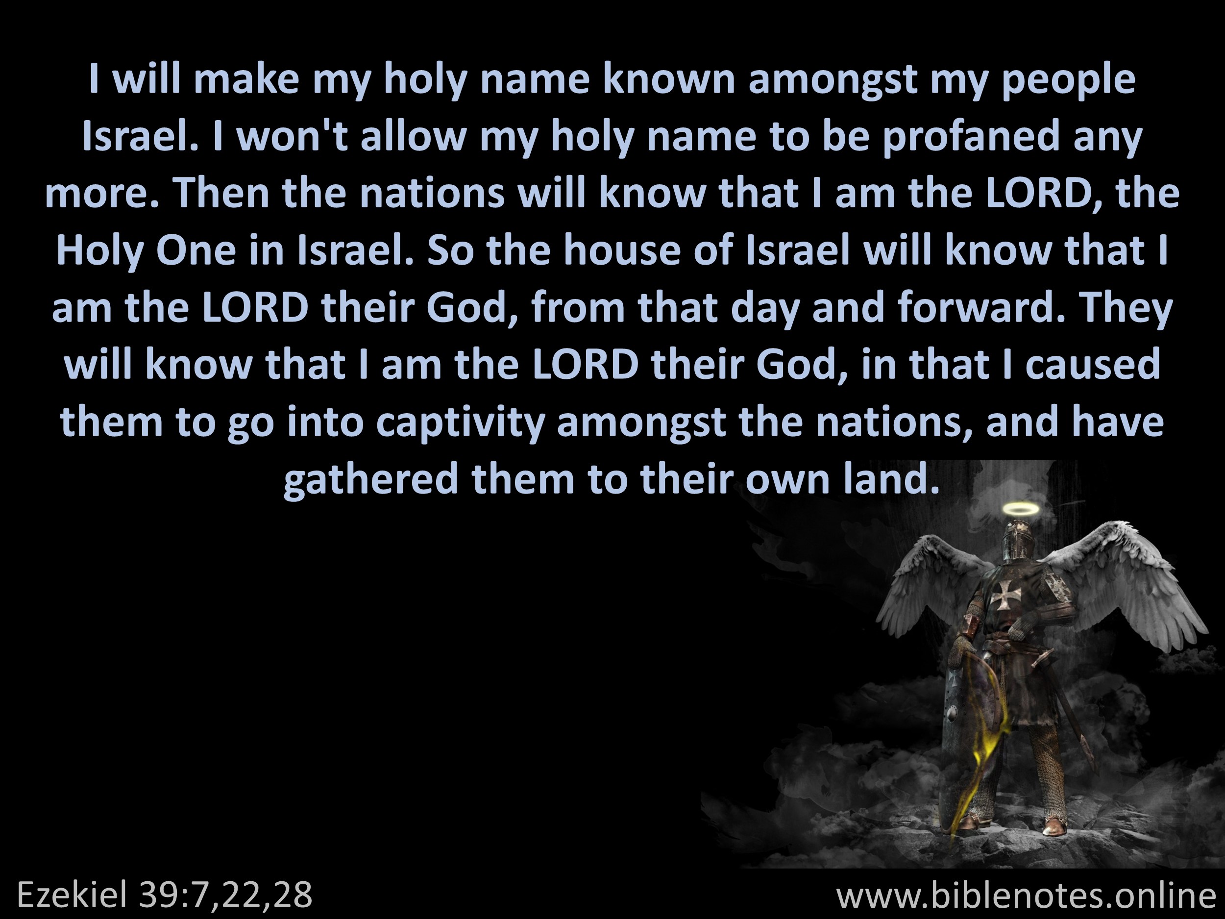 Bible Verse from Ezekiel Chapter 39