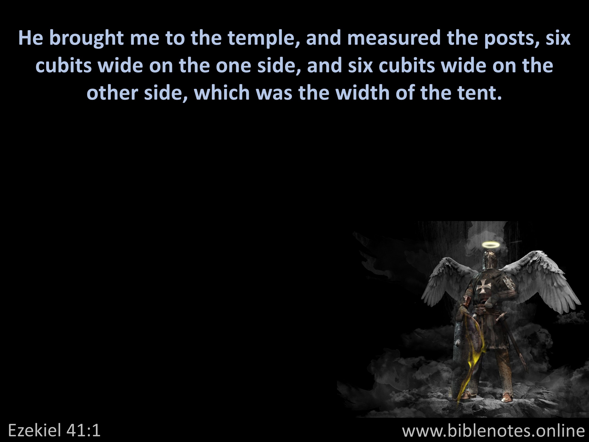 Bible Verse from Ezekiel Chapter 41