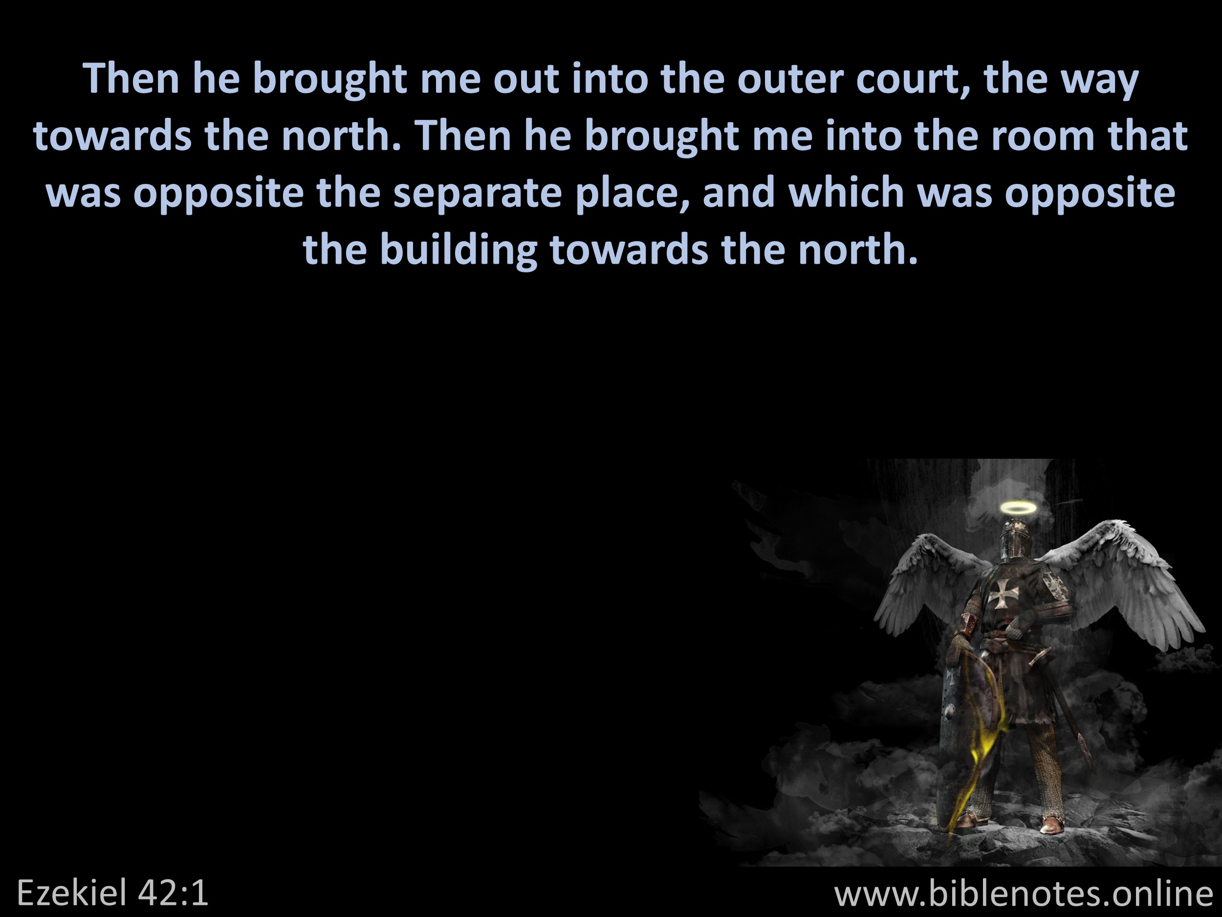 Bible Verse from Ezekiel Chapter 42