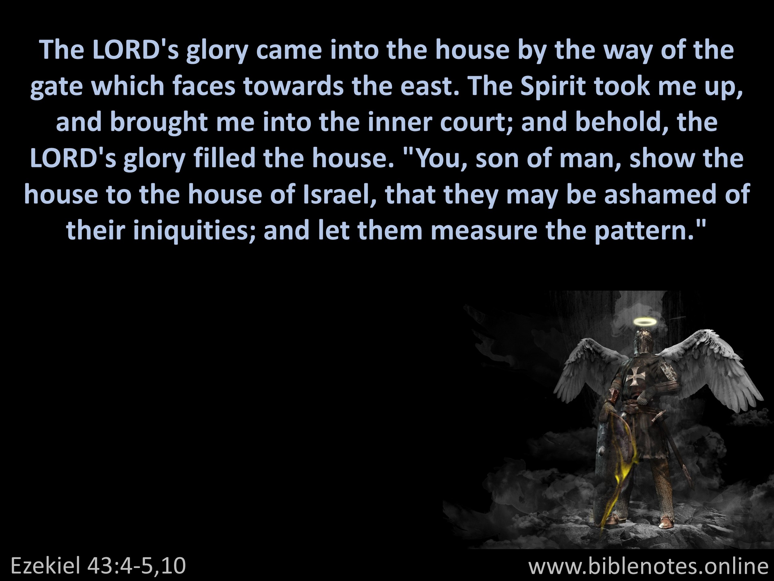 Bible Verse from Ezekiel Chapter 43