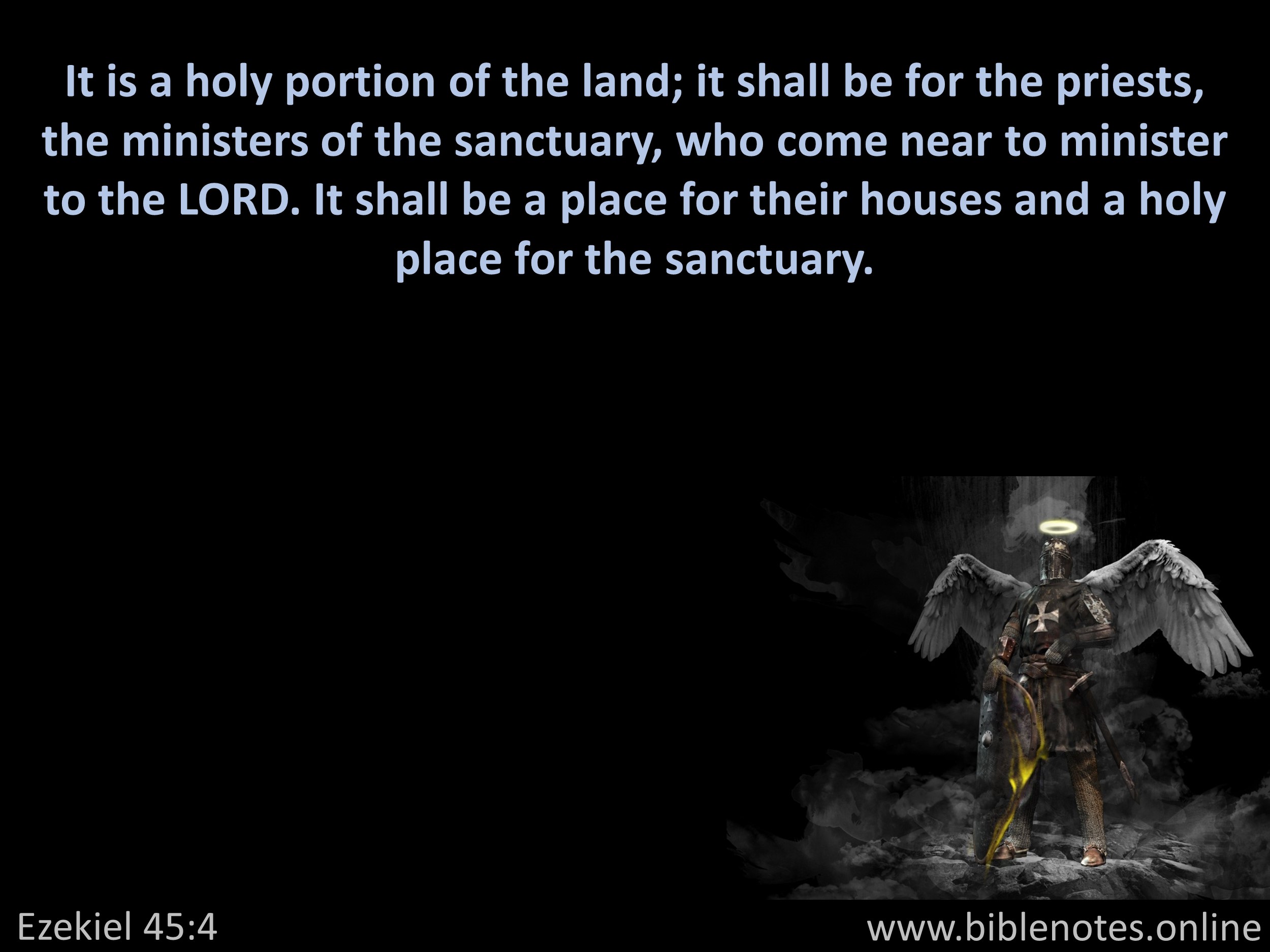 Bible Verse from Ezekiel Chapter 45