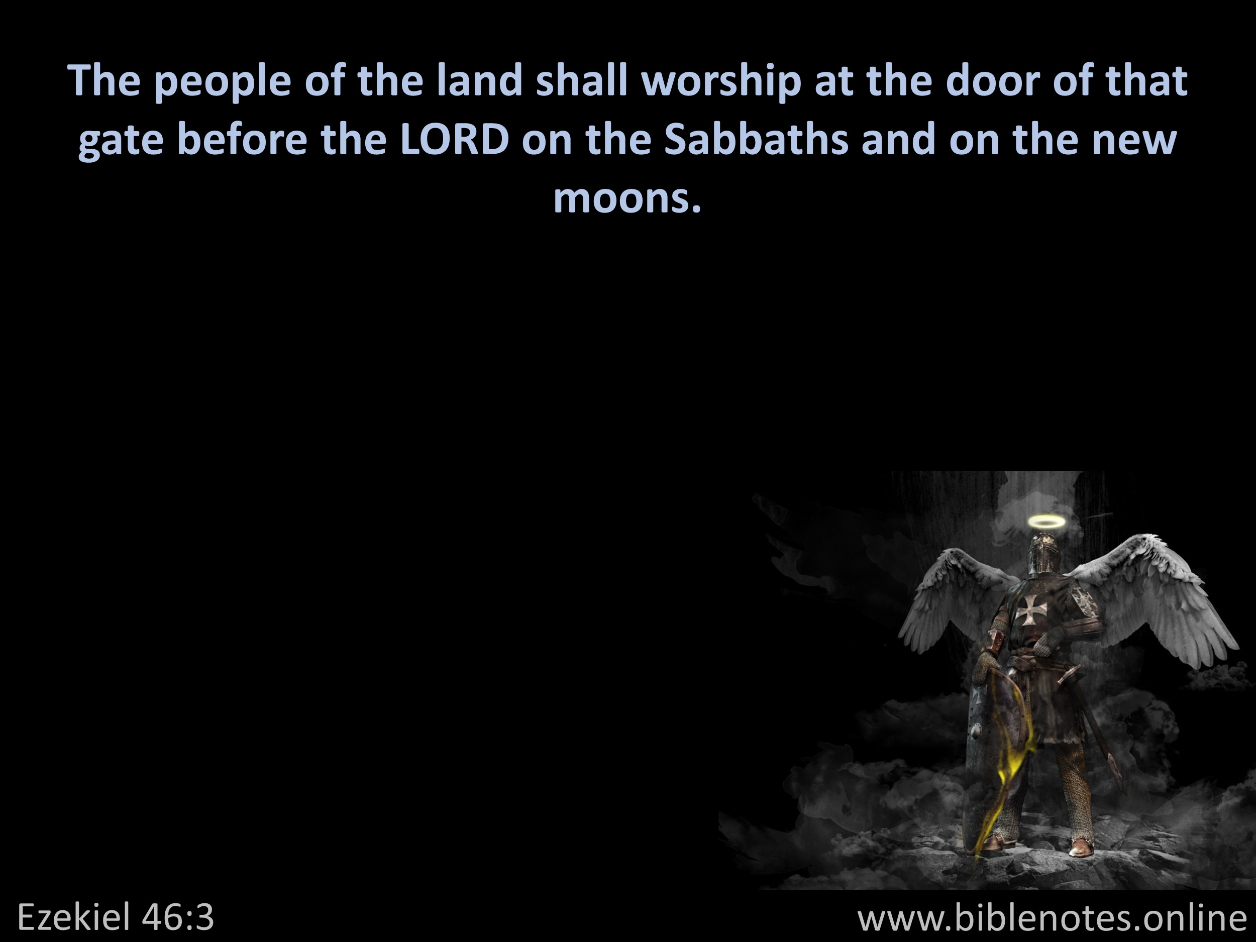 Bible Verse from Ezekiel Chapter 46