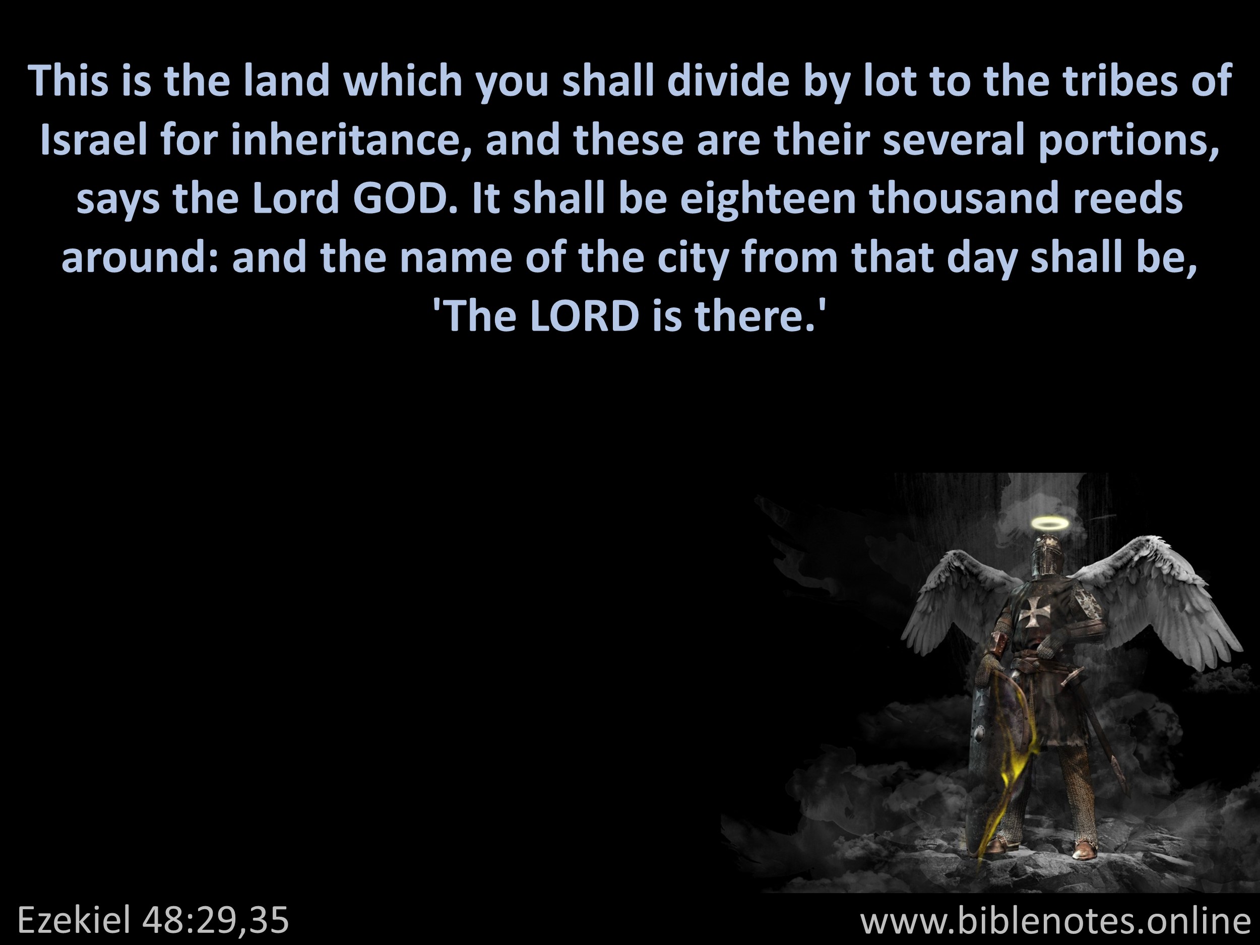 Bible Verse from Ezekiel Chapter 48