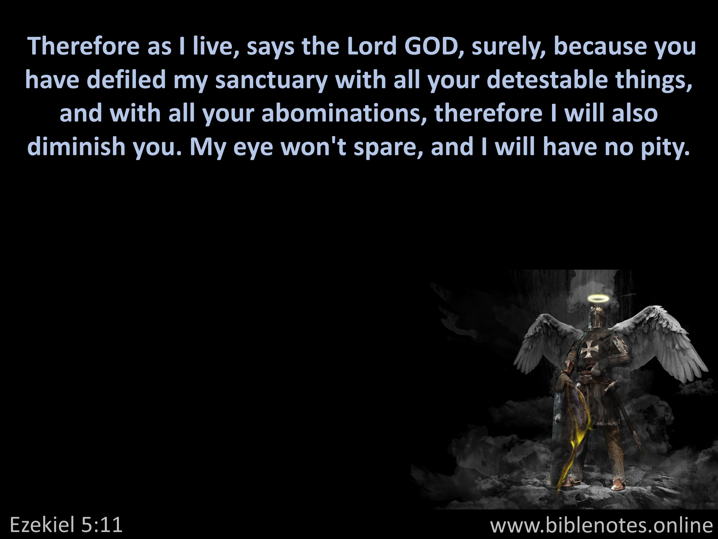 Bible Verse from Ezekiel Chapter 5