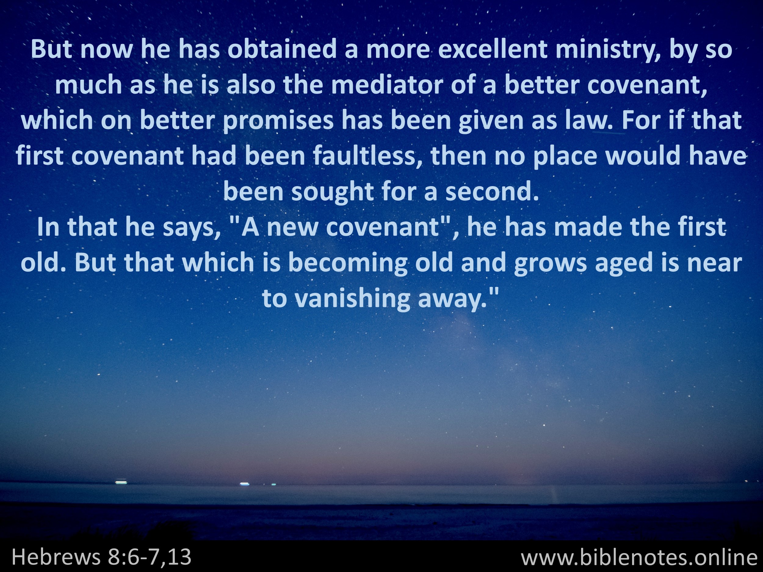 Bible Verse from Hebrews Chapter 8