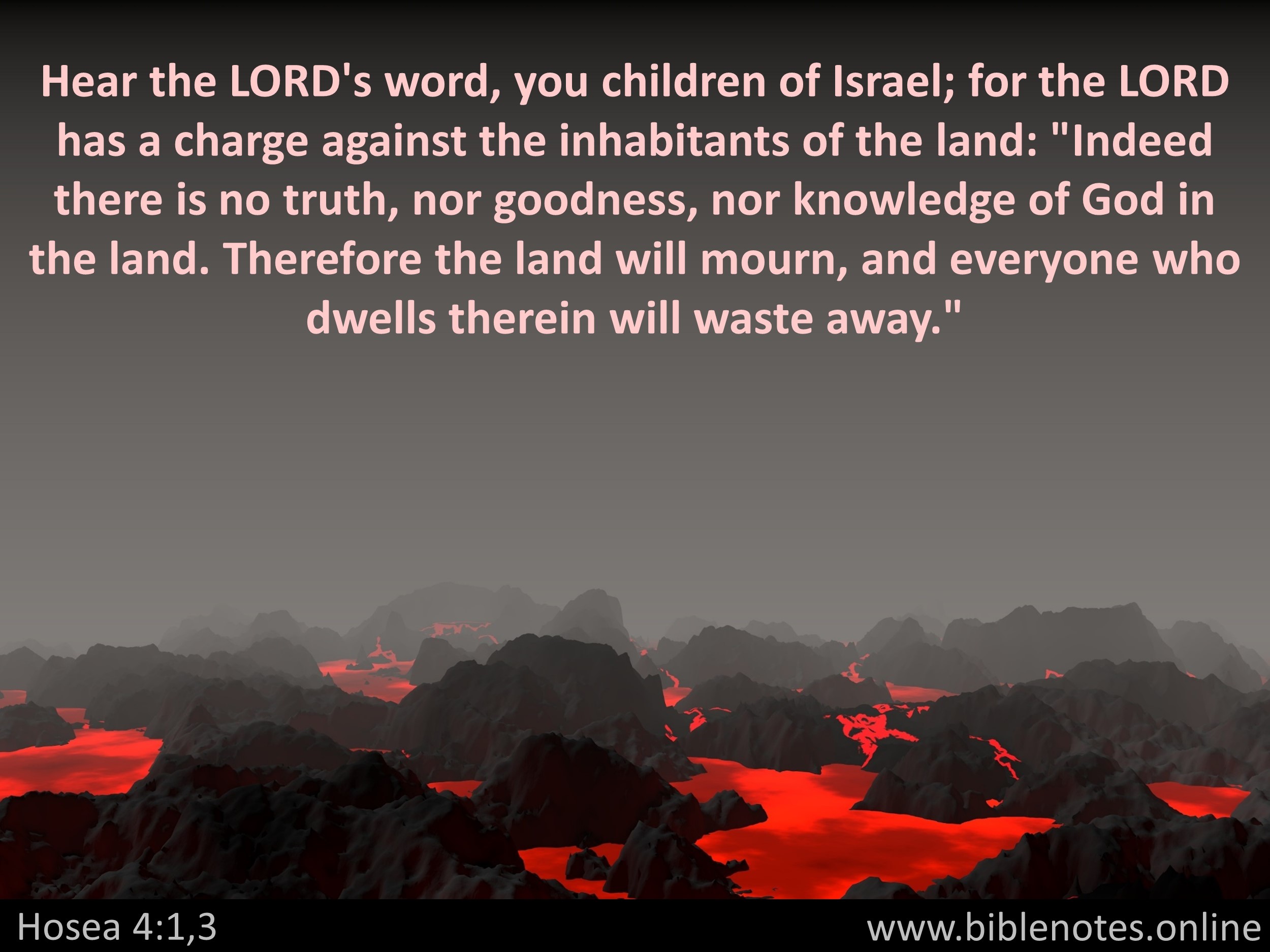 Bible Verse from Hosea Chapter 4