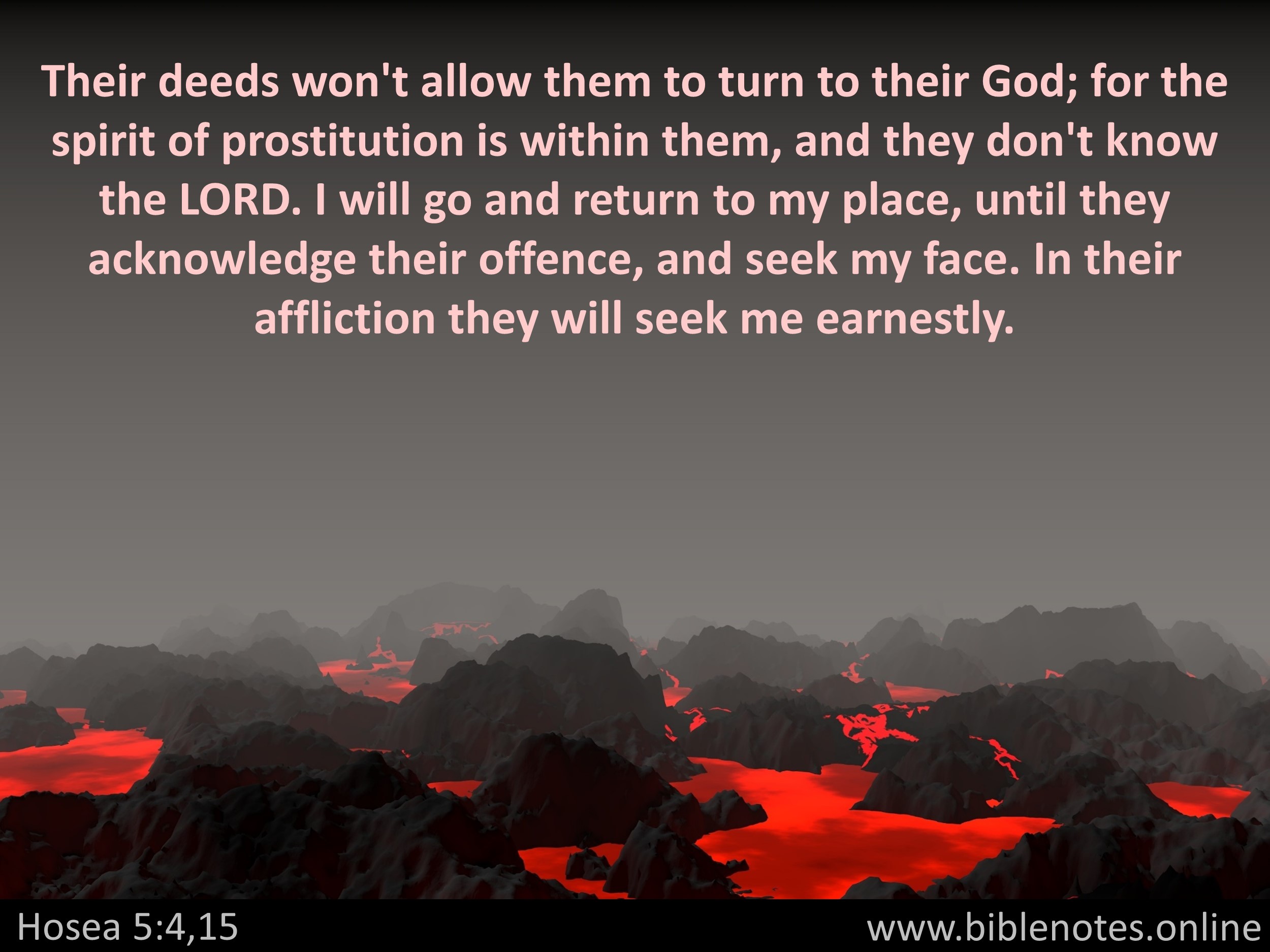 Bible Verse from Hosea Chapter 5