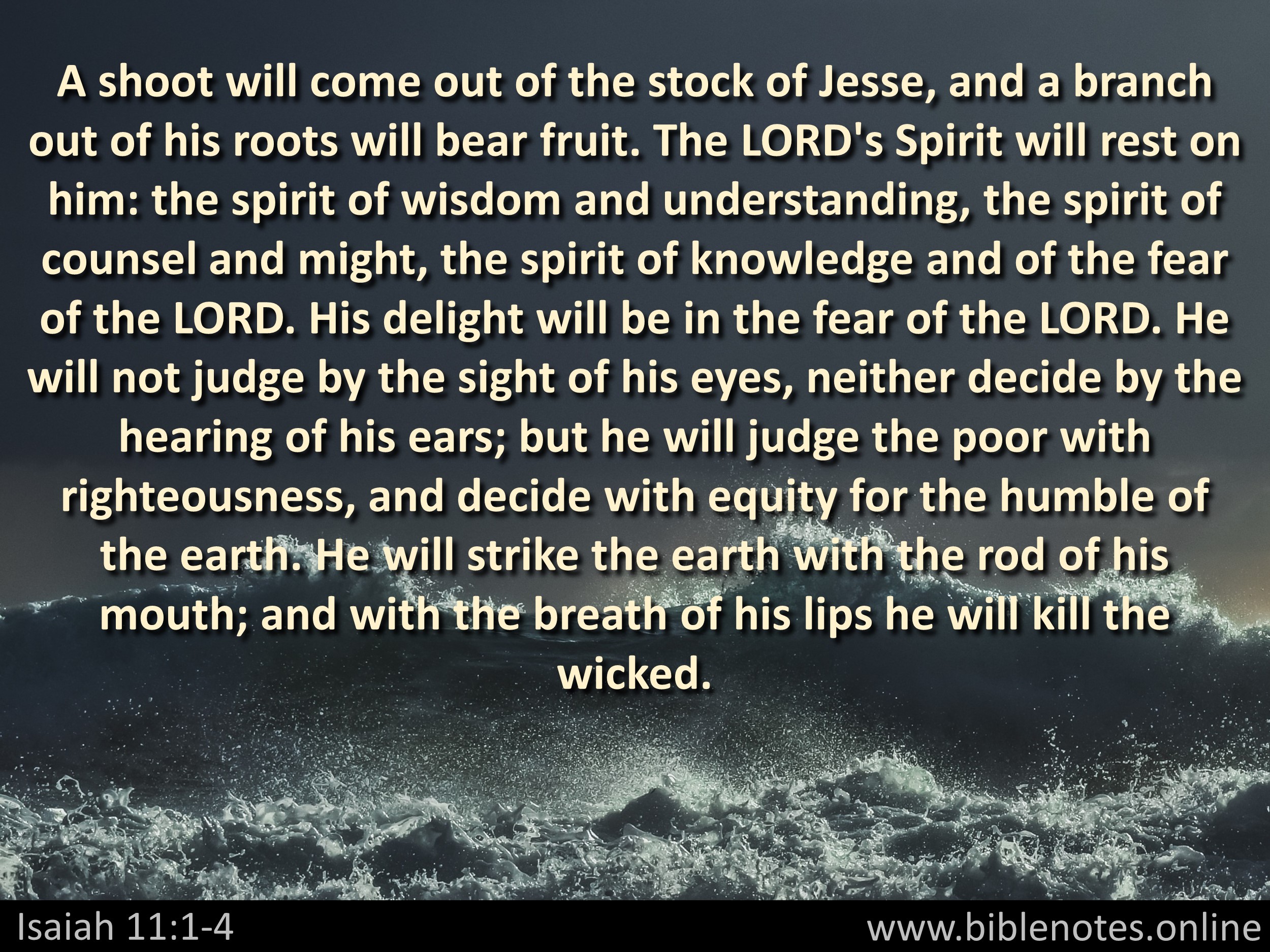 Bible Verse from Isaiah Chapter 11
