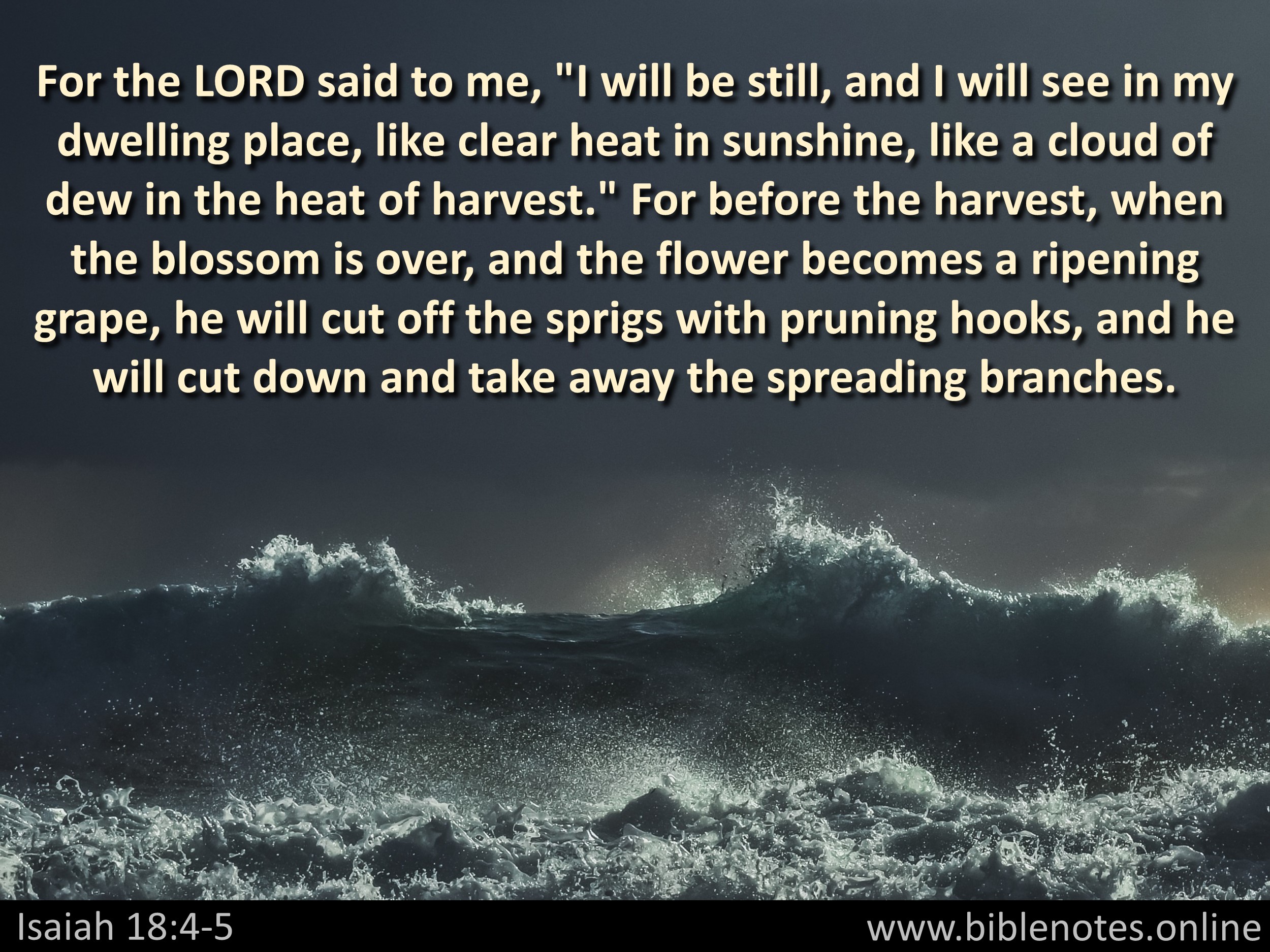 Bible Verse from Isaiah Chapter 18