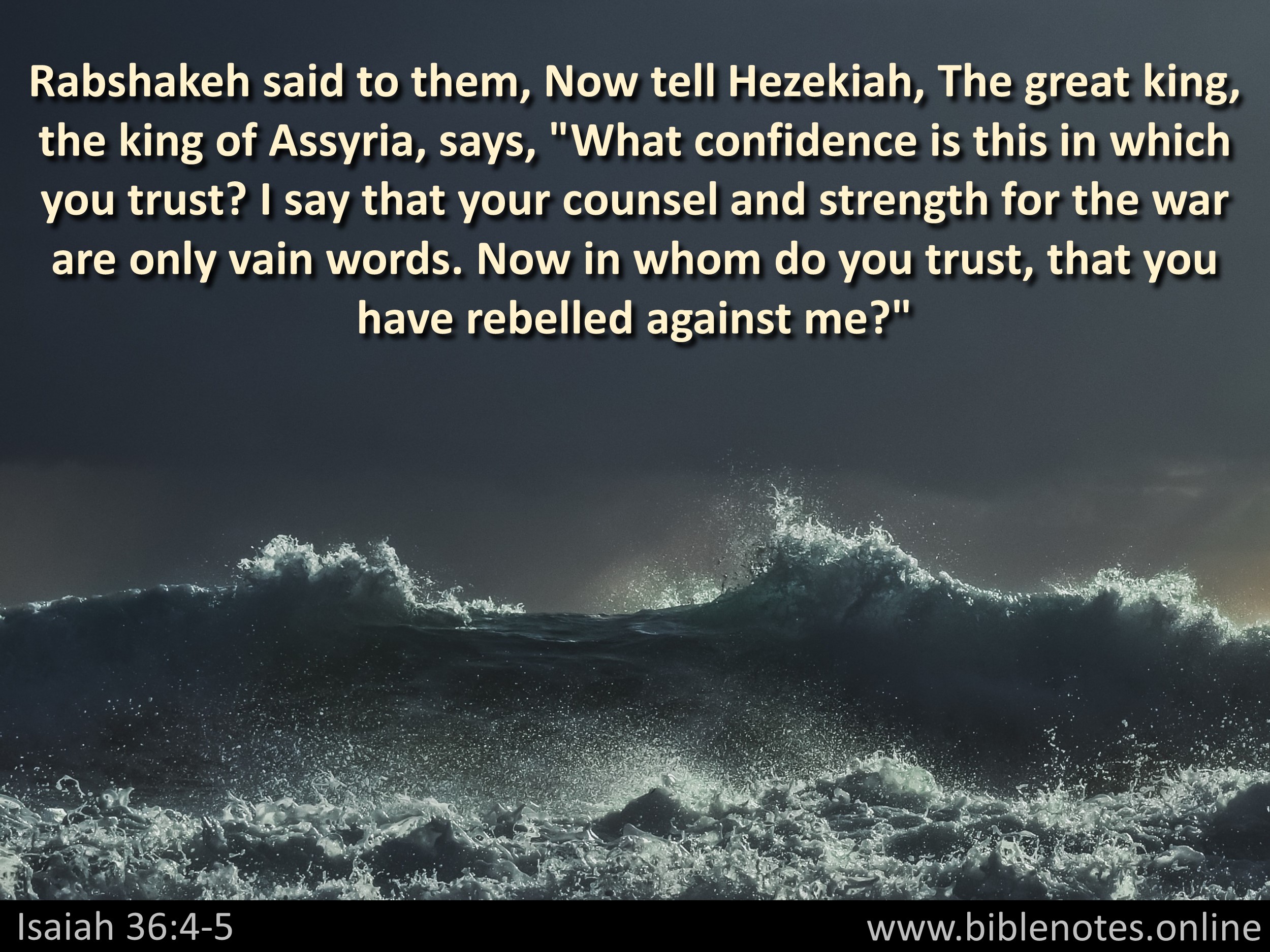 Bible Verse from Isaiah Chapter 36