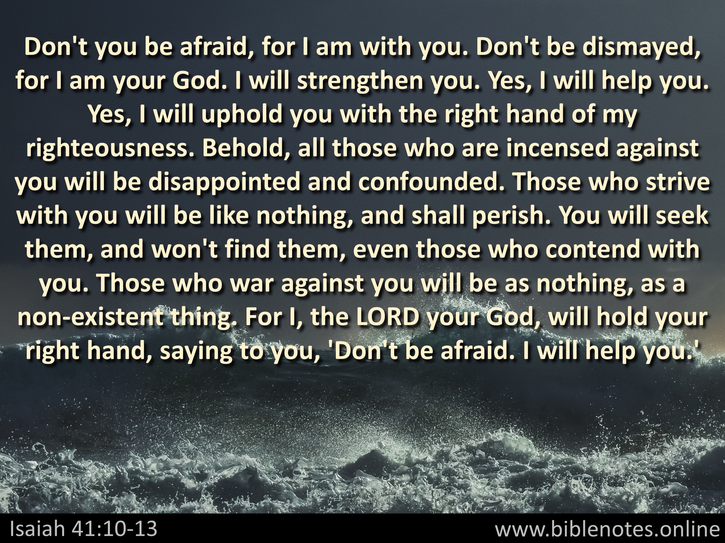 Bible Verse from Isaiah Chapter 41