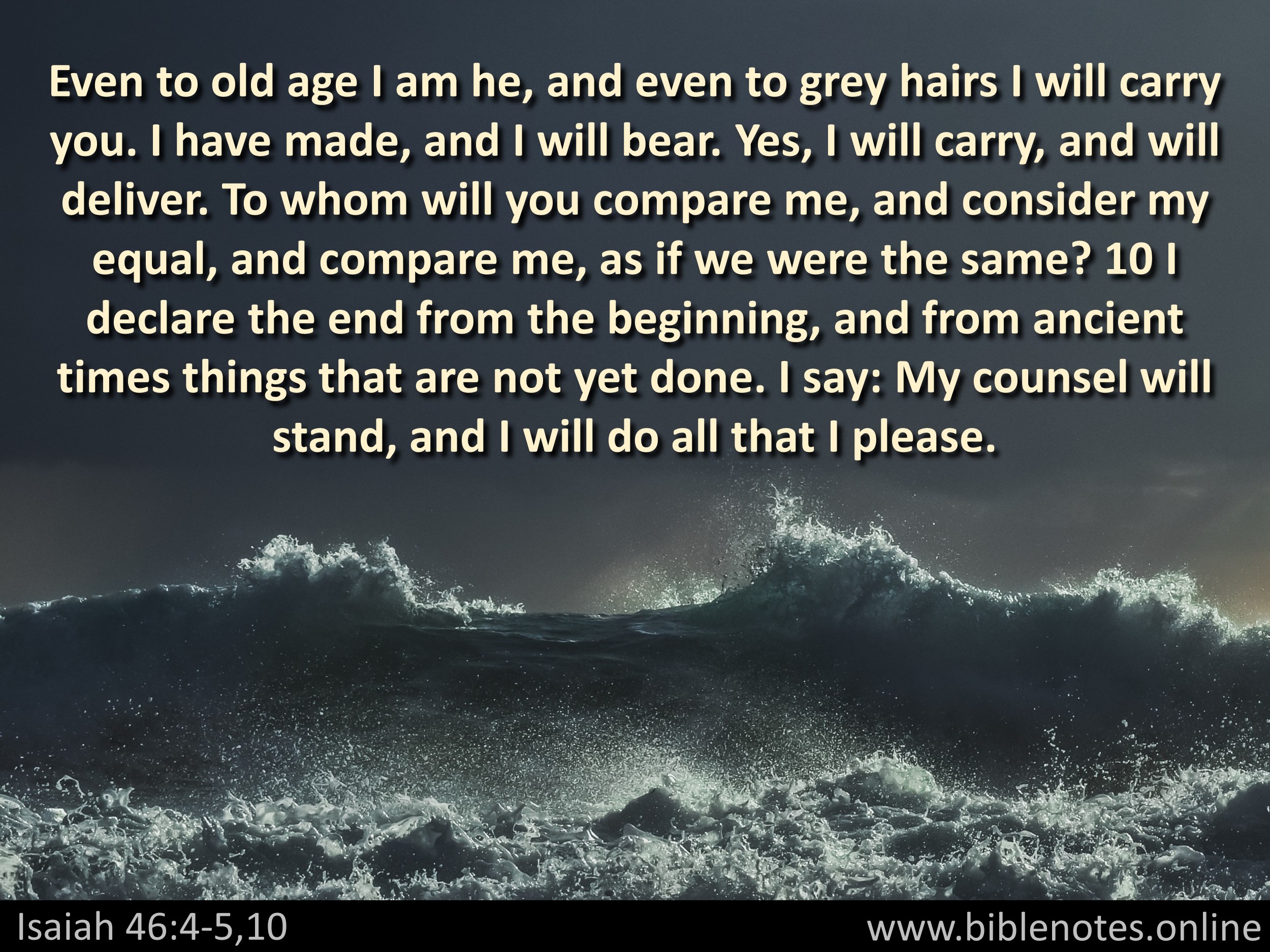 Bible Verse from Isaiah Chapter 46