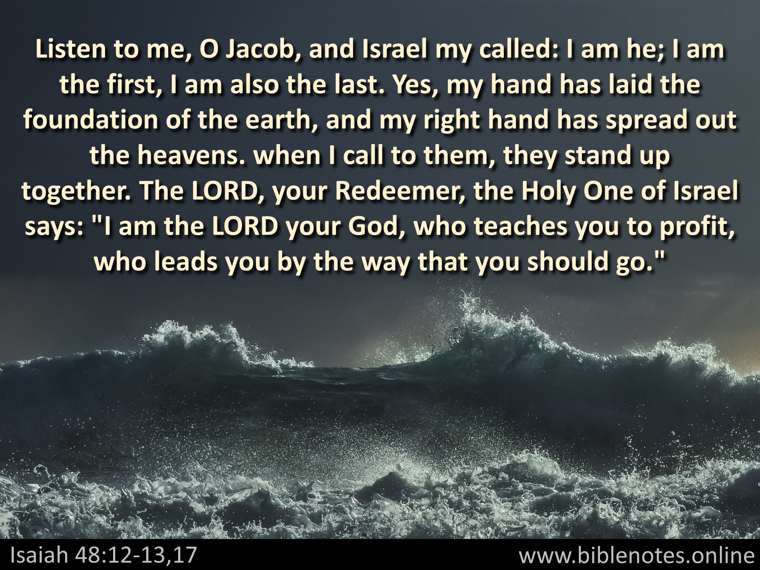 Bible Verse from Isaiah Chapter 48