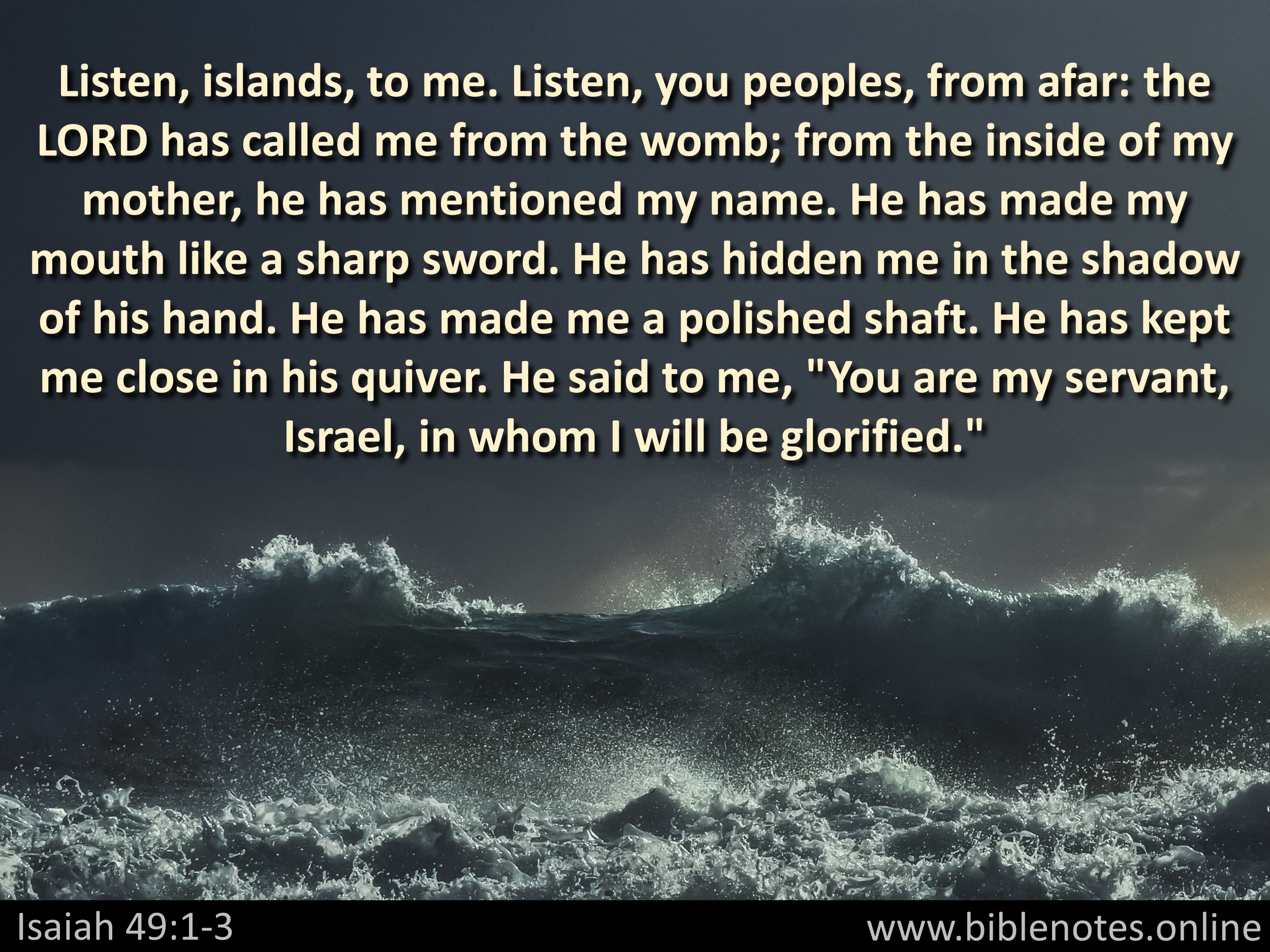 Bible Verse from Isaiah Chapter 49