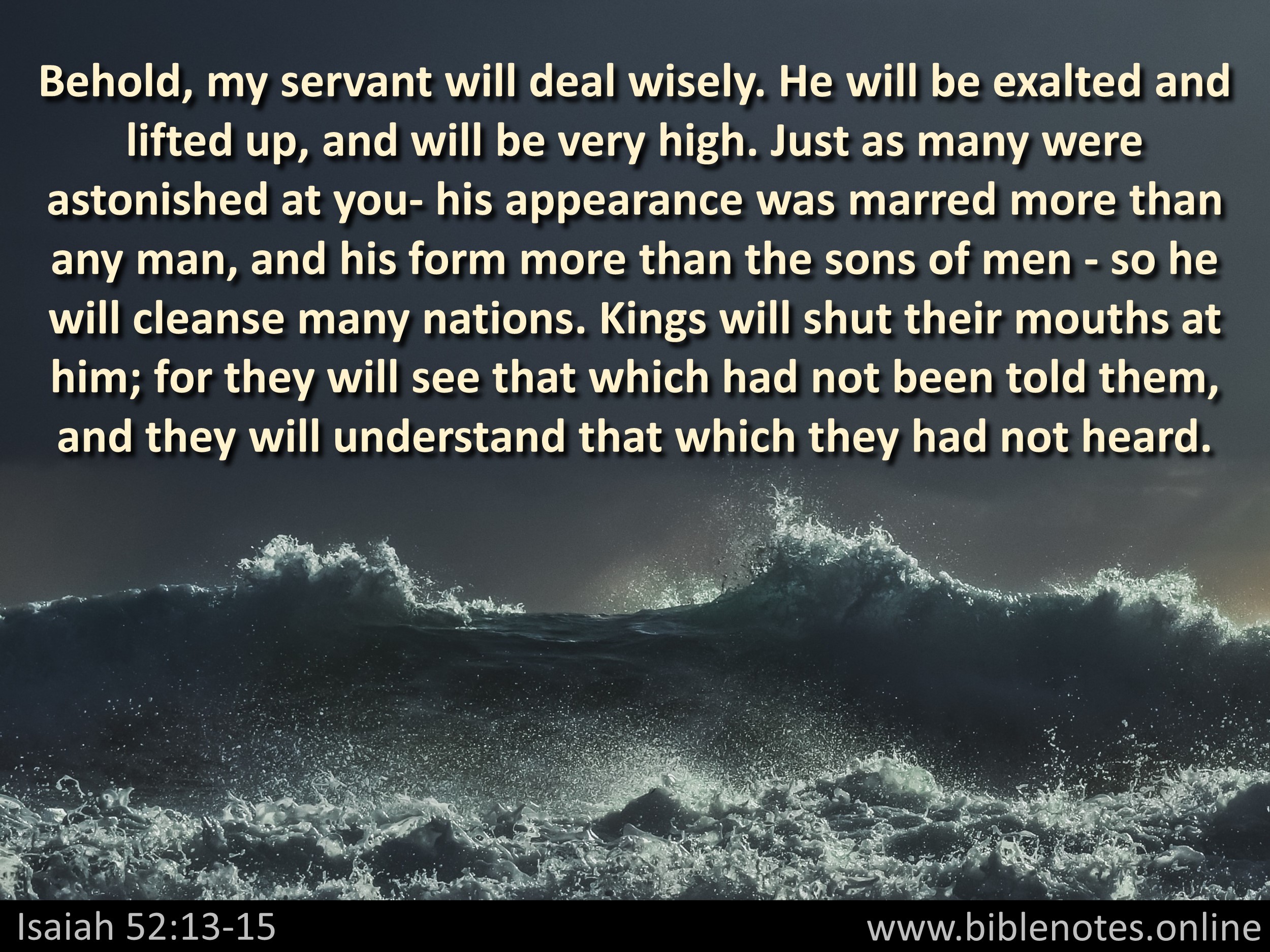 Bible Verse from Isaiah Chapter 52