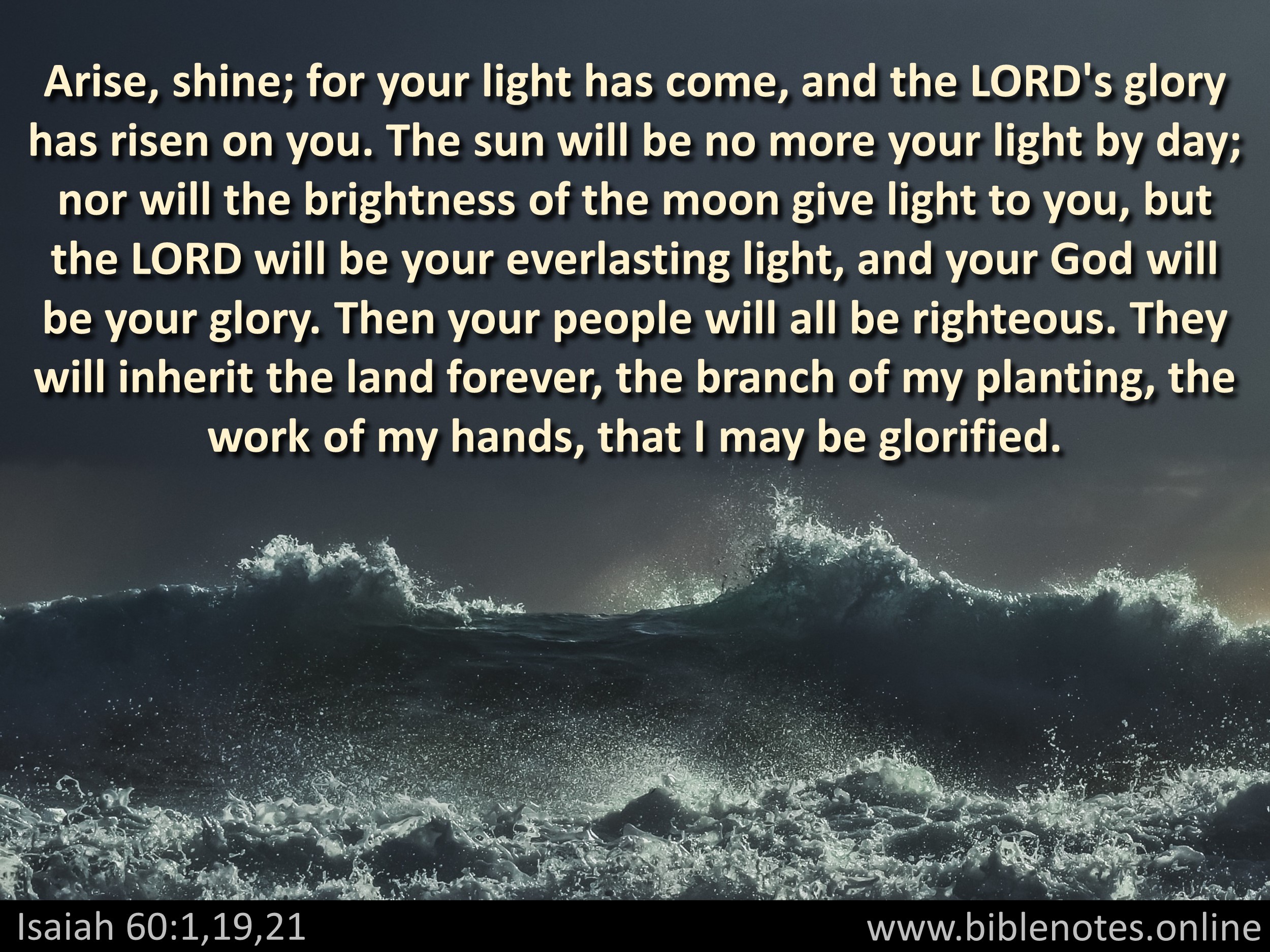 Bible Verse from Isaiah Chapter 60