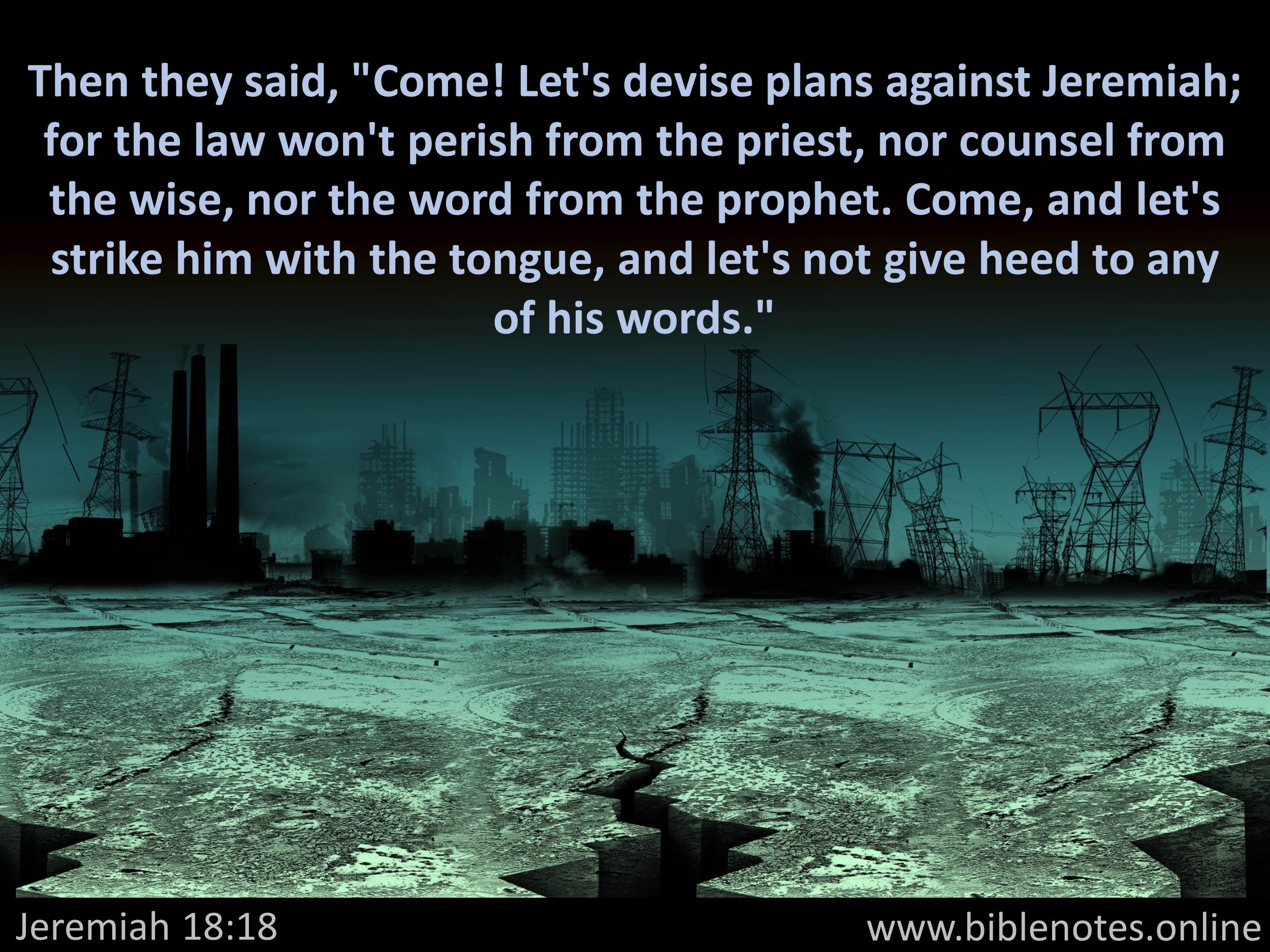 Bible Verse from Jeremiah Chapter 18