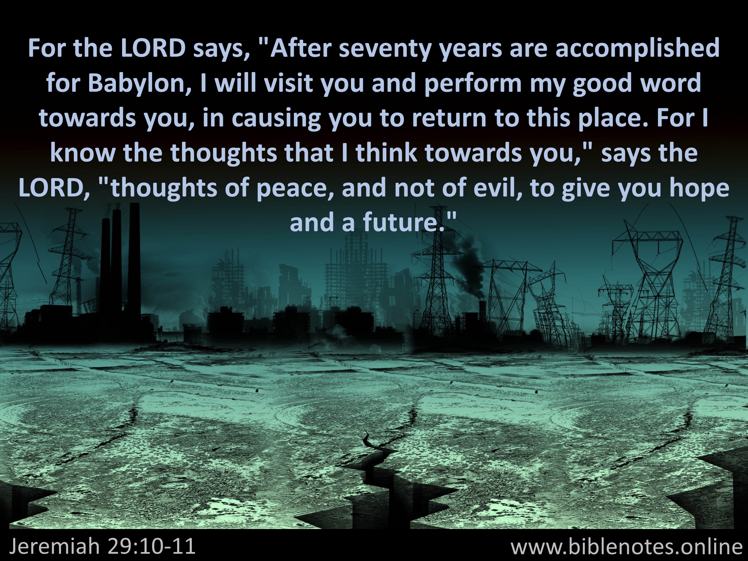Bible Verse from Jeremiah Chapter 29