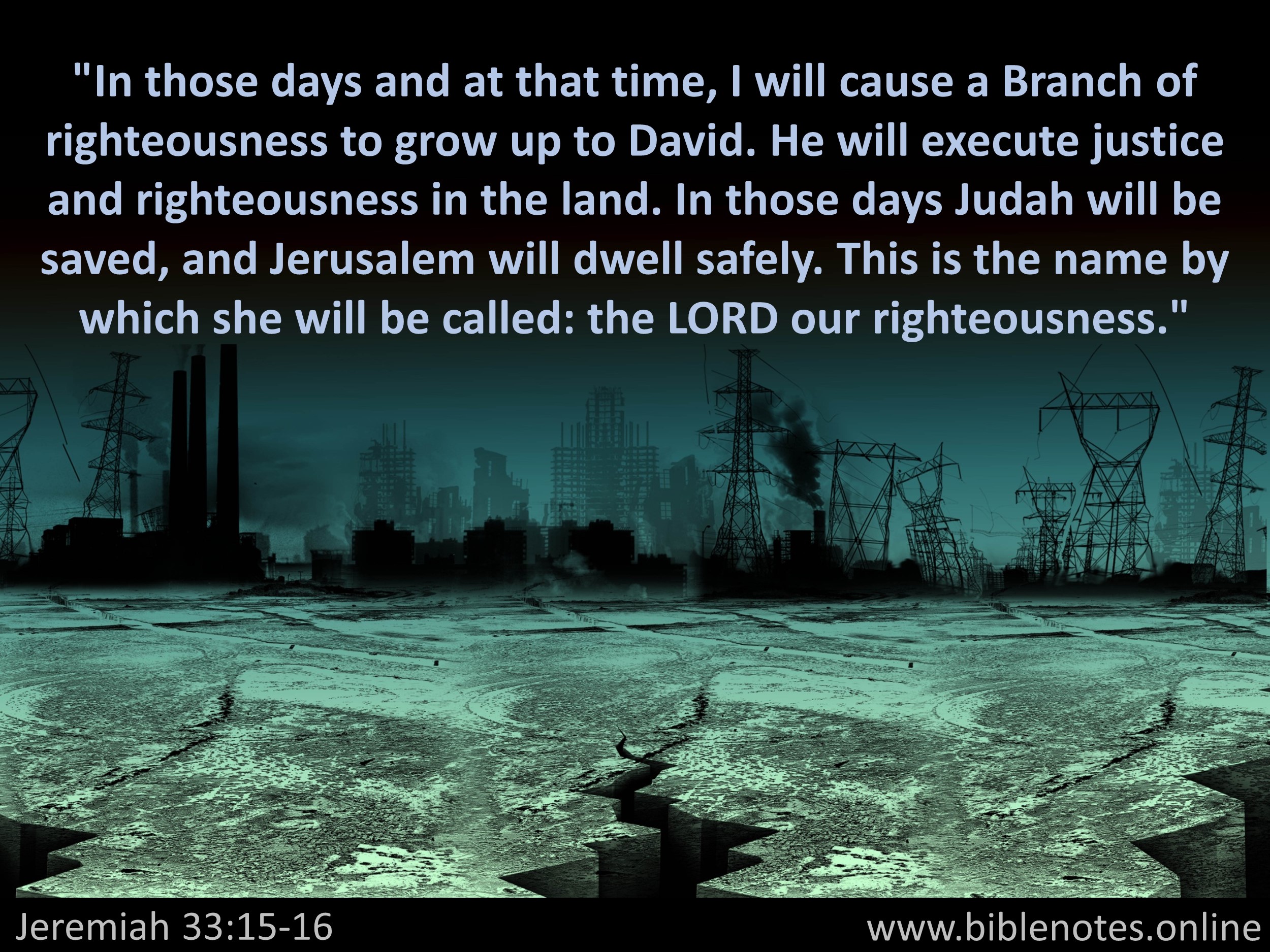 Bible Verse from Jeremiah Chapter 33
