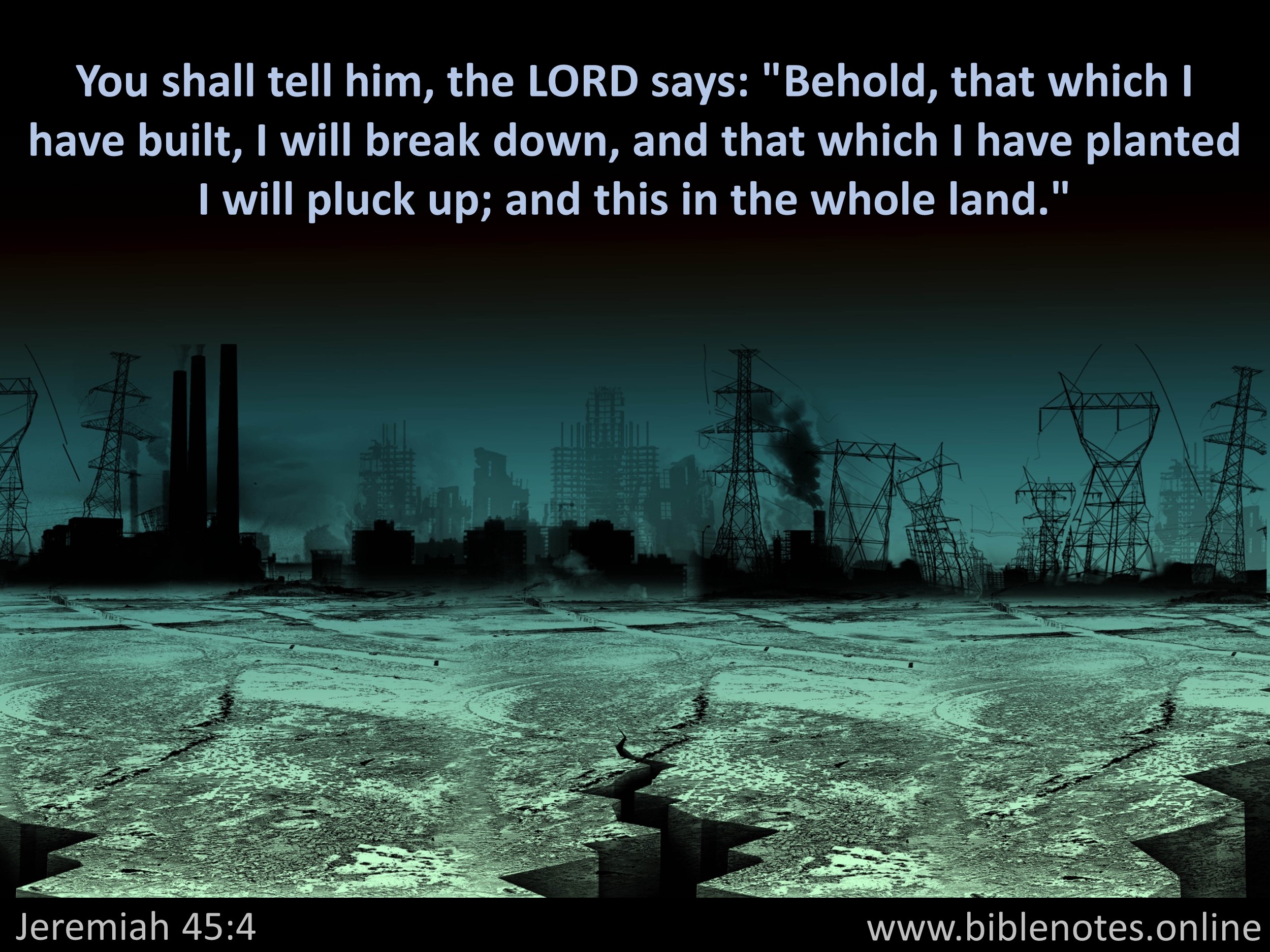 Bible Verse from Jeremiah Chapter 45