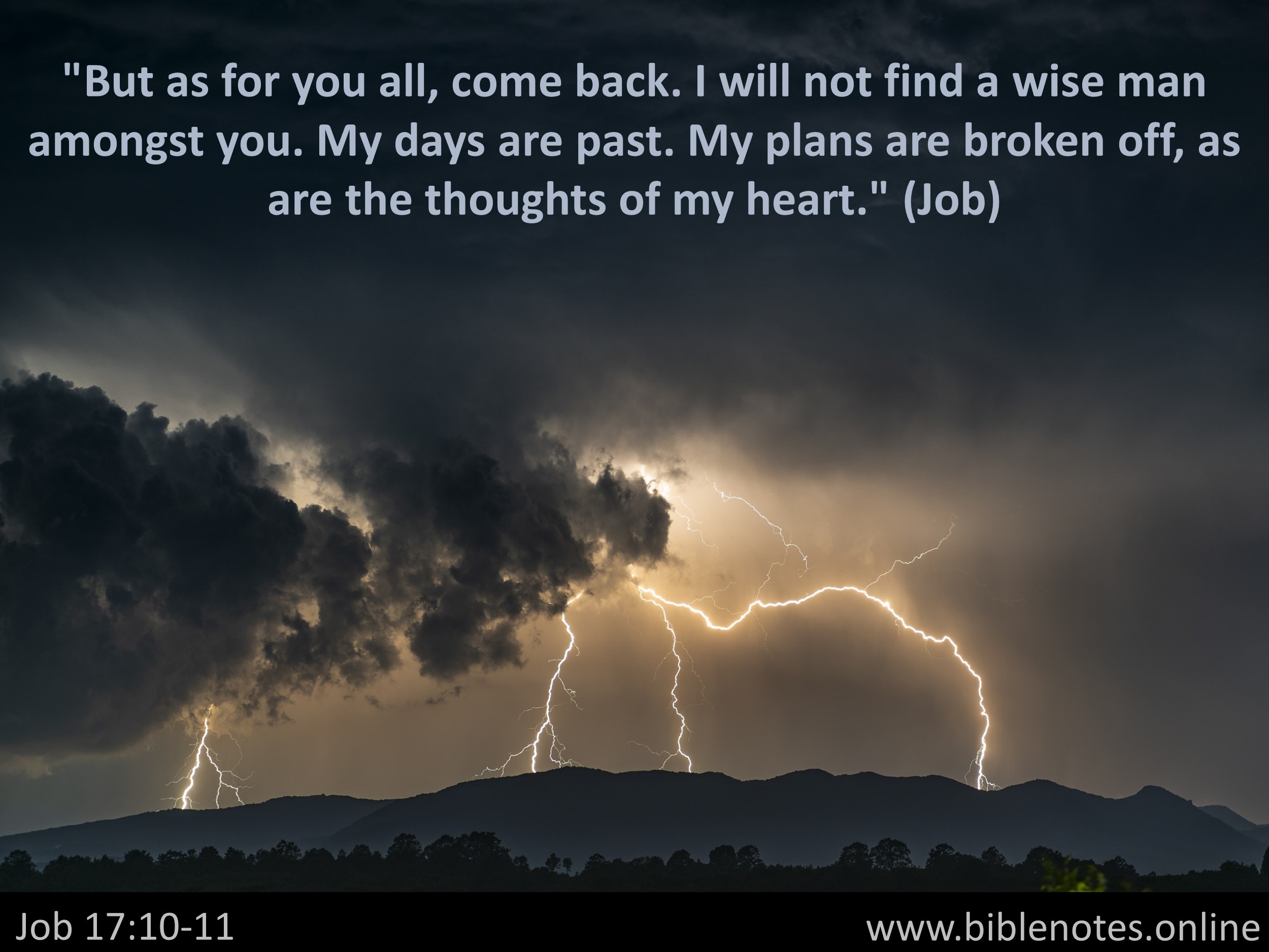 Bible Verse from Job Chapter 17