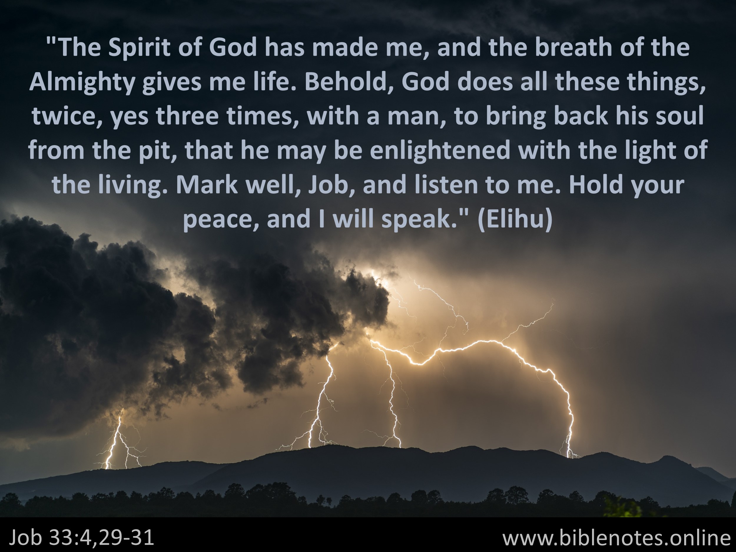 Bible Verse from Job Chapter 33