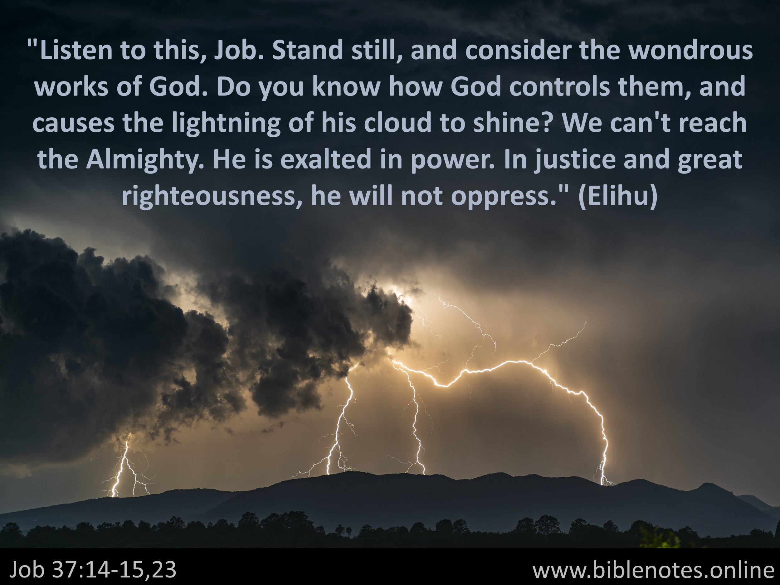 Bible Verse from Job Chapter 37