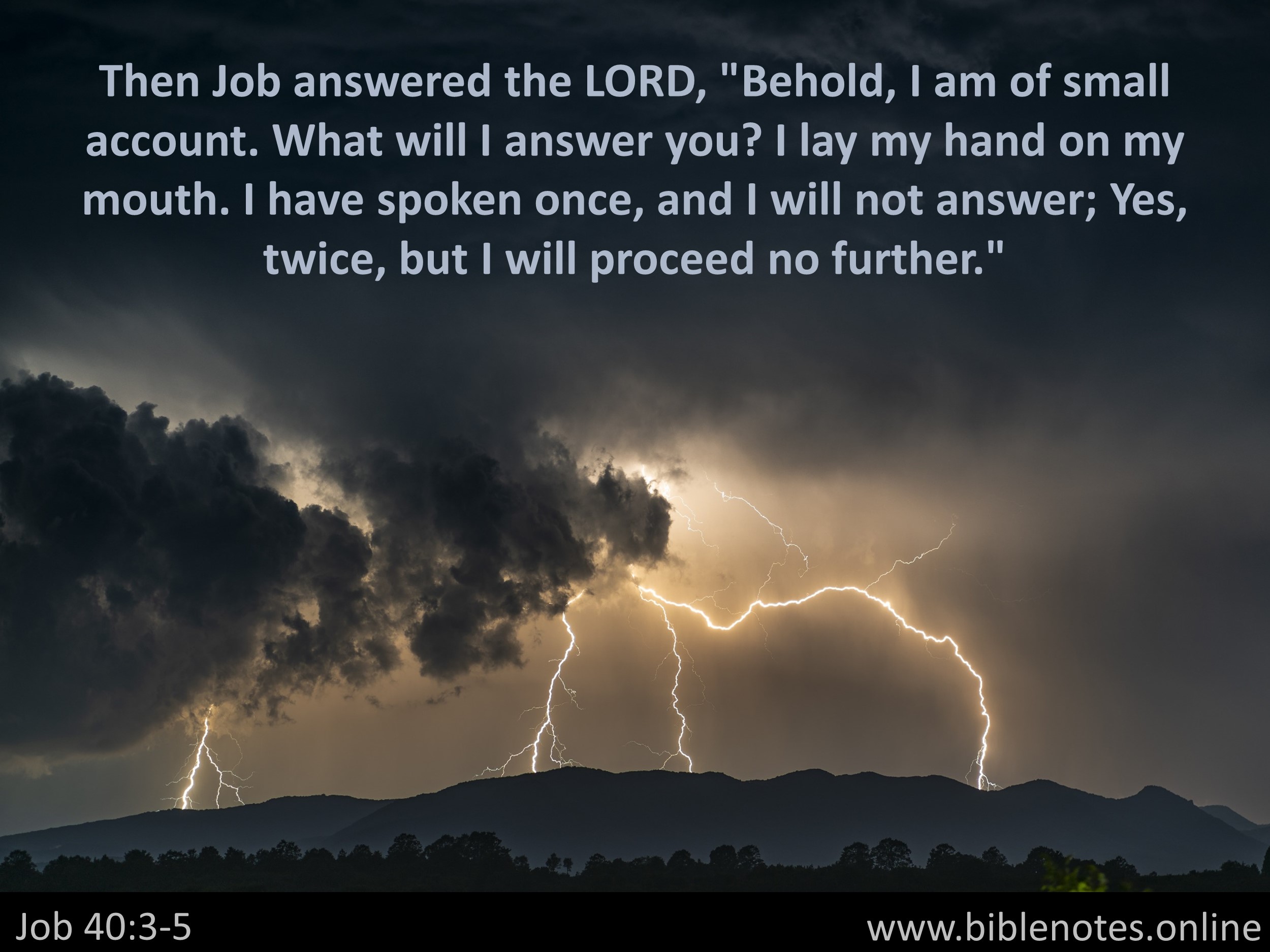 Bible Verse from Job Chapter 40