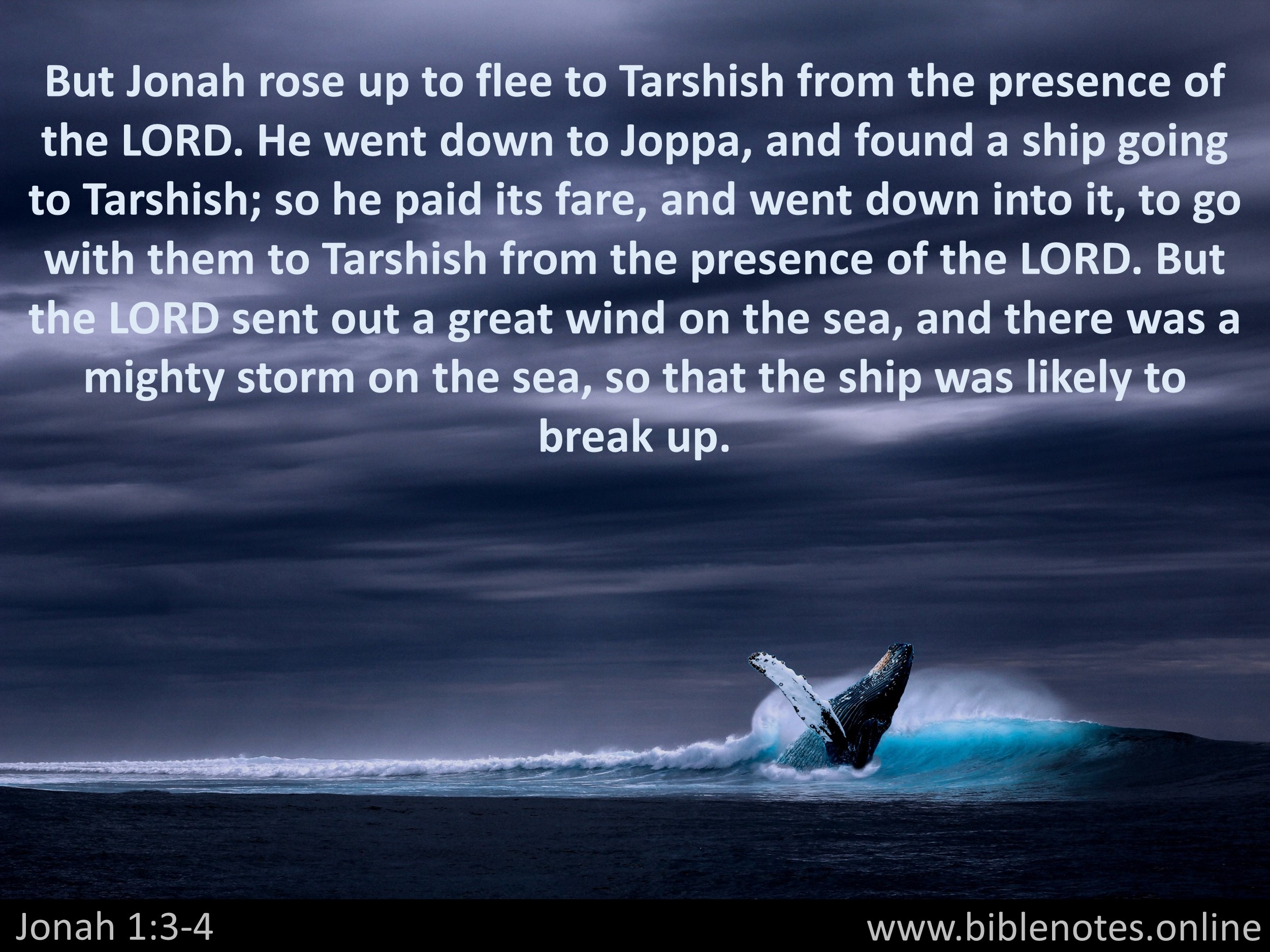 Bible Verse from Jonah Chapter 1