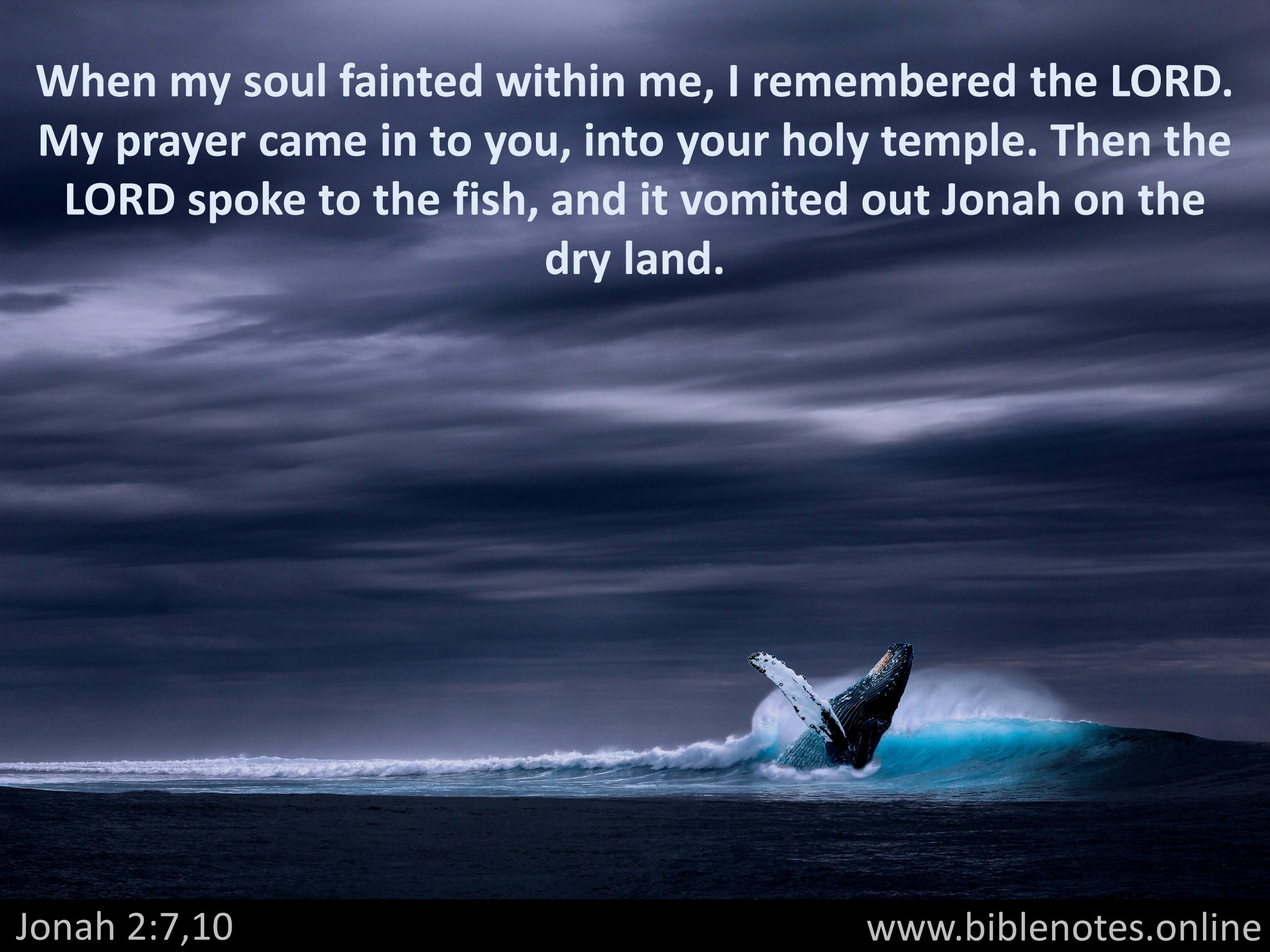Bible Verse from Jonah Chapter 2