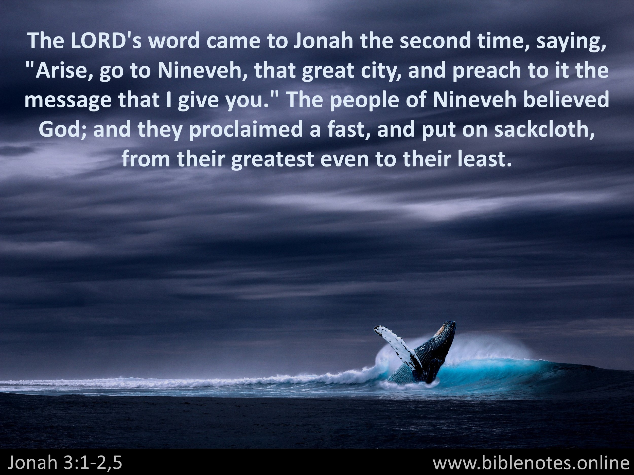 Bible Verse from Jonah Chapter 3