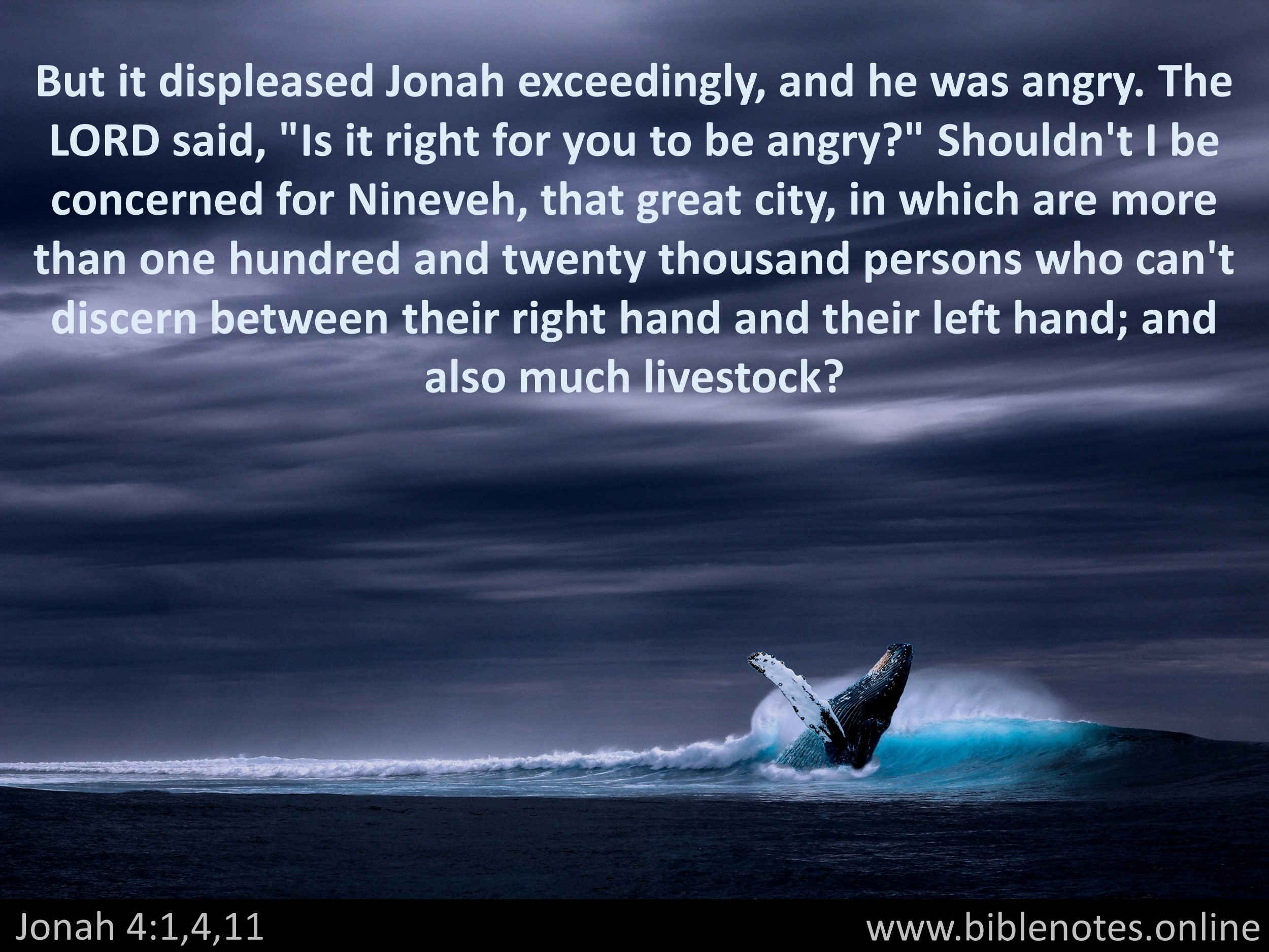 Bible Verse from Jonah Chapter 4