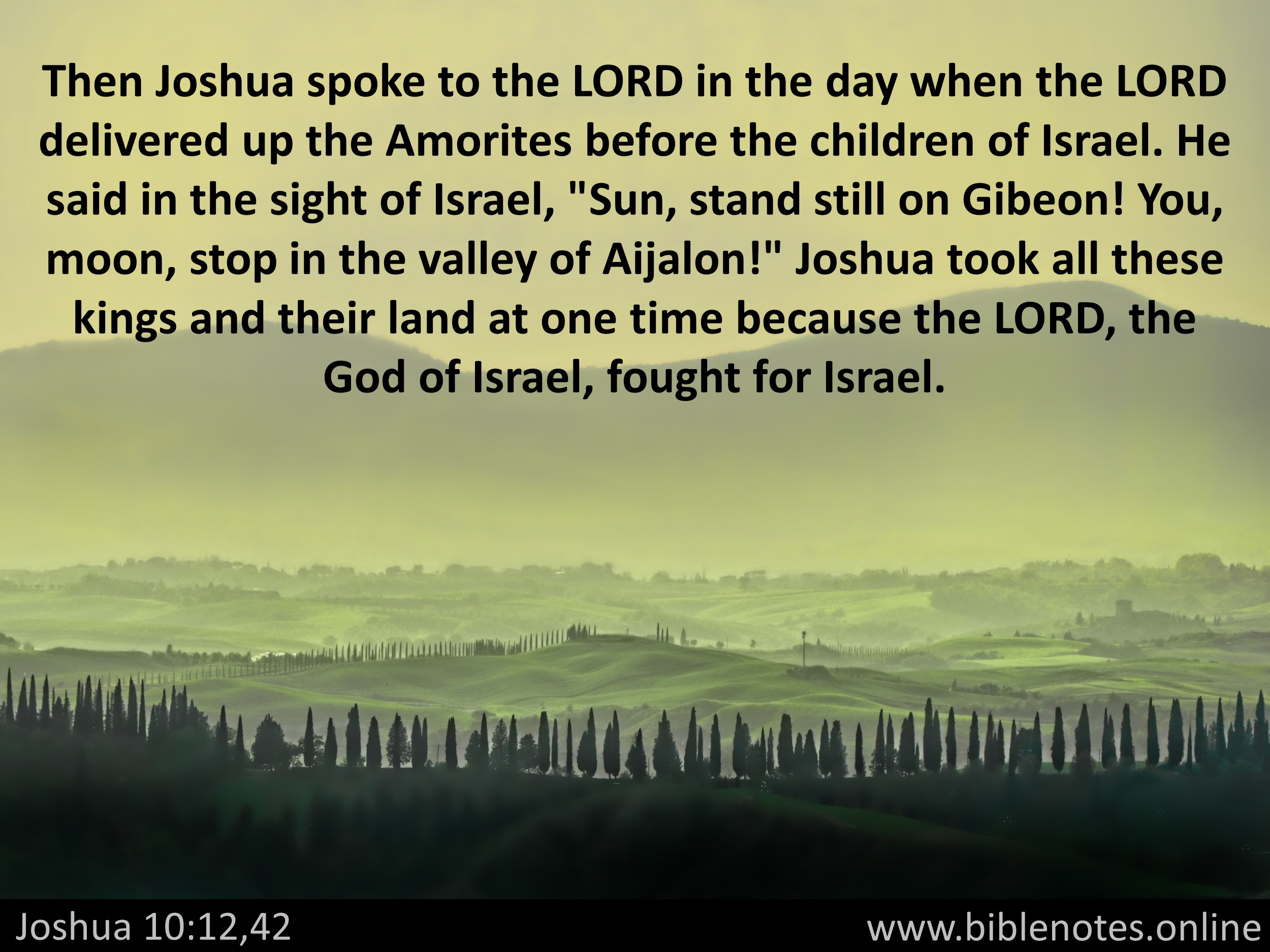 Bible Verse from Joshua Chapter 10