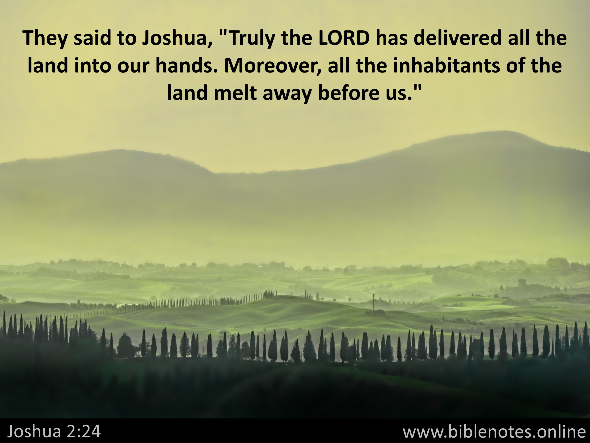 Bible Verse from Joshua Chapter 2