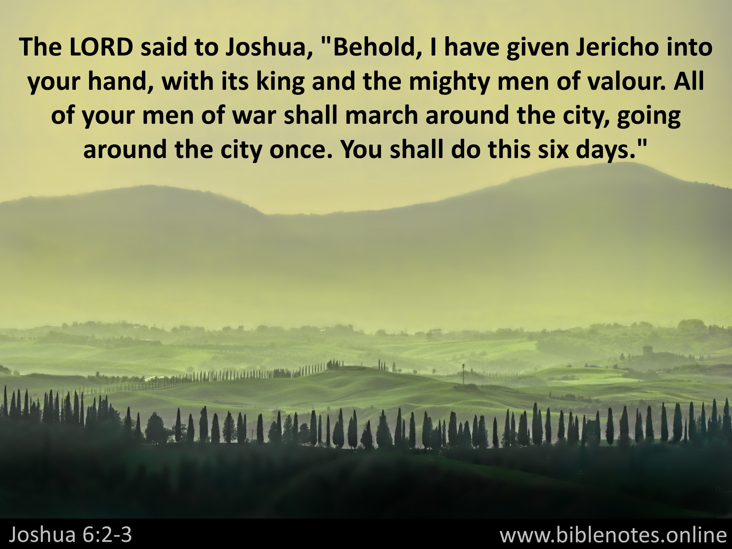 Bible Verse from Joshua Chapter 6