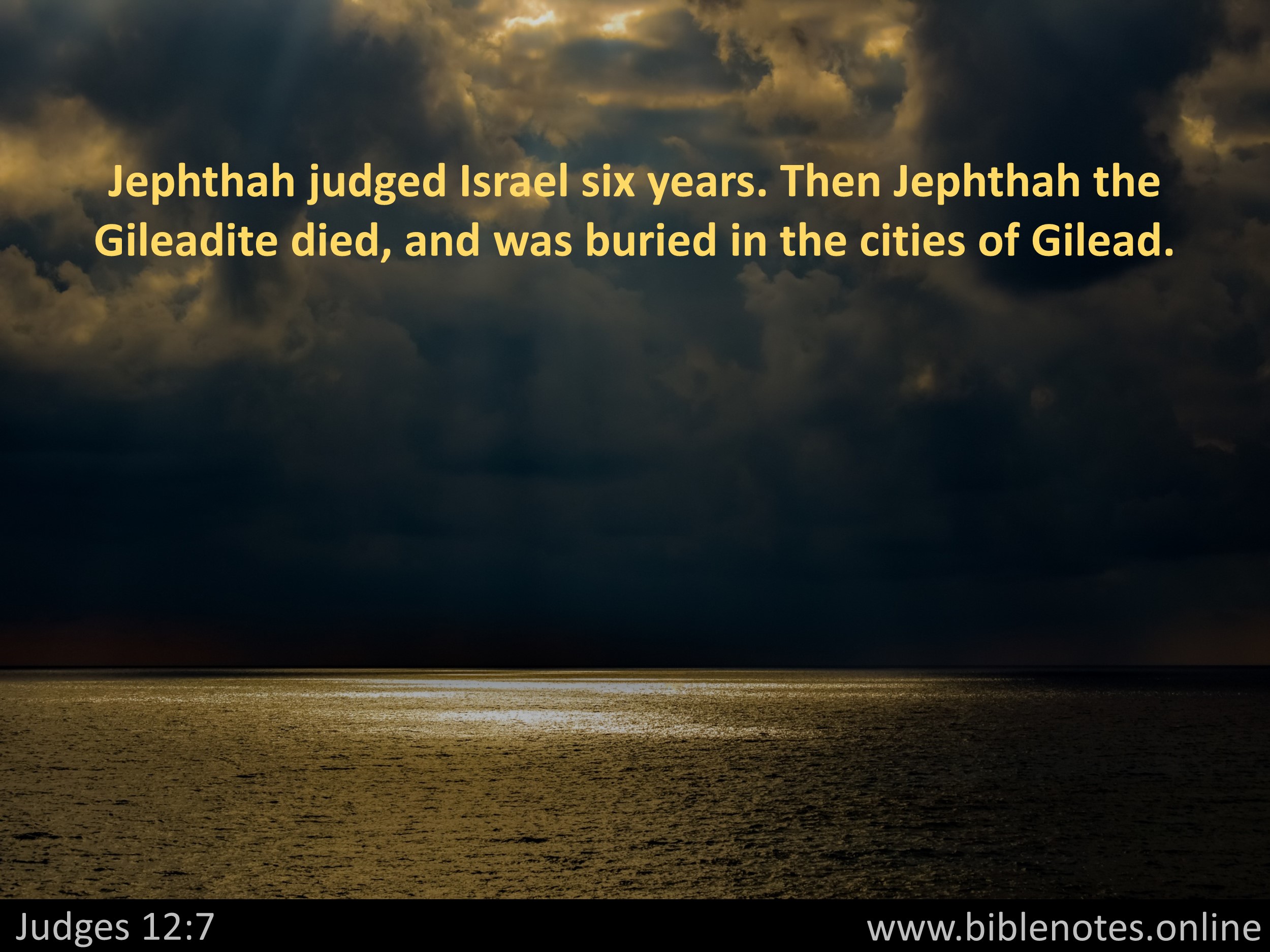 Bible Verse from Judges Chapter 12