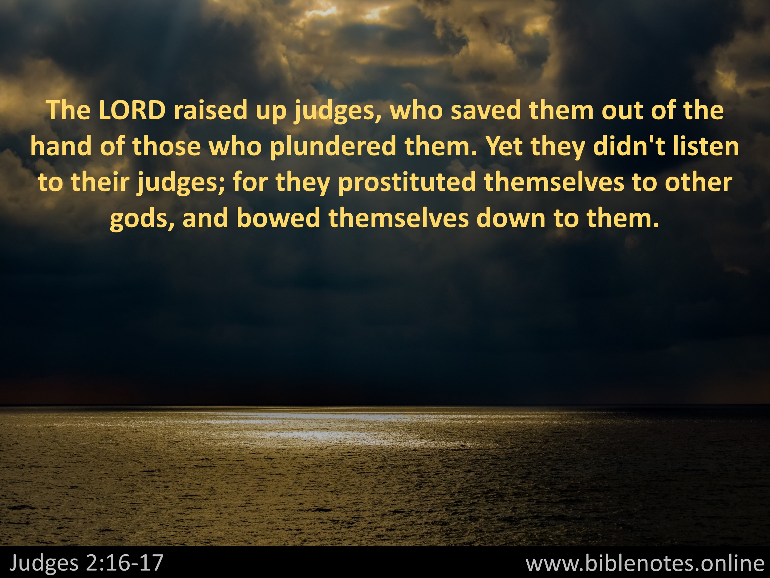 Bible Verse from Judges Chapter 2