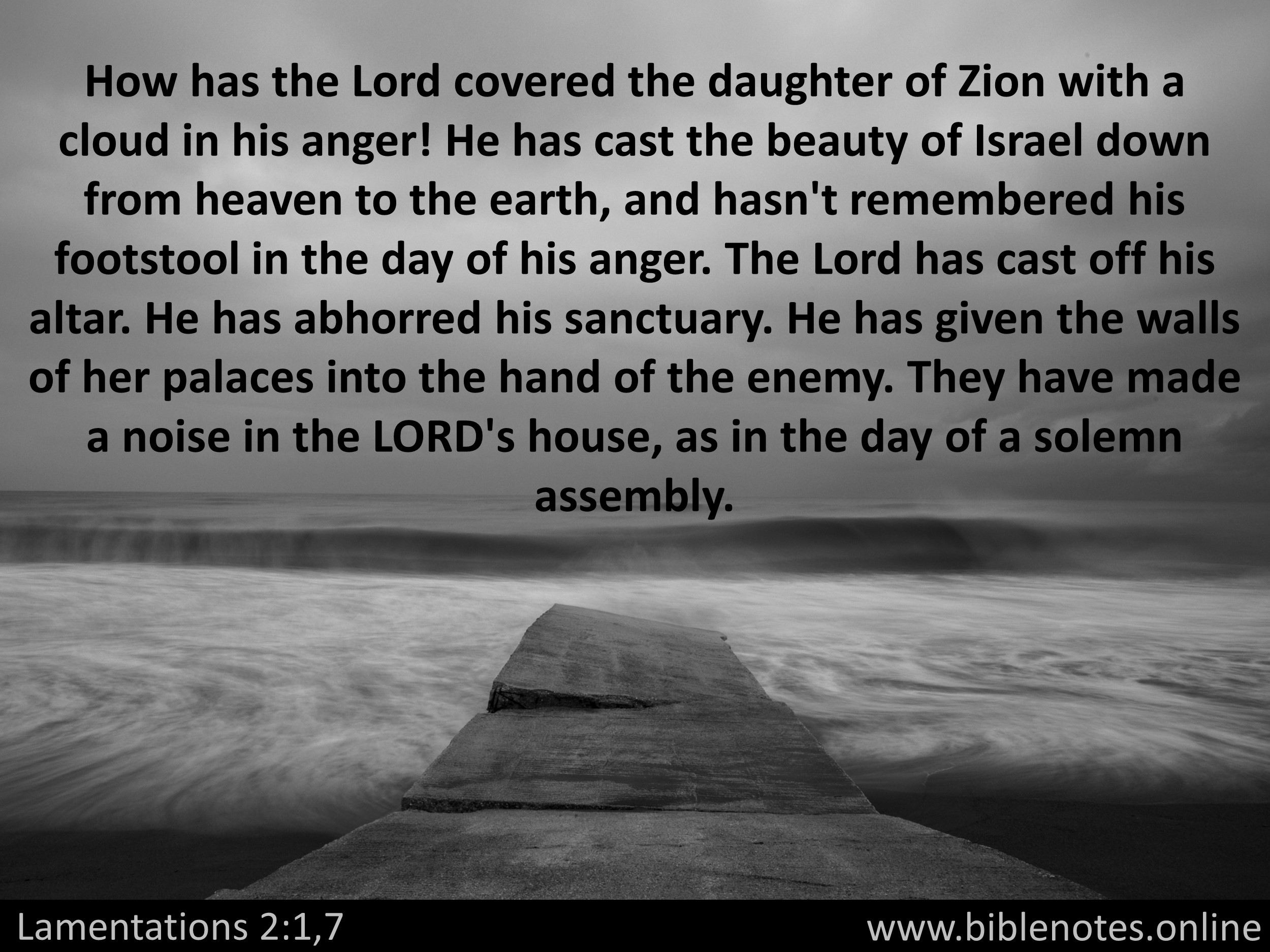 Bible Verse from Lamentations Chapter 2