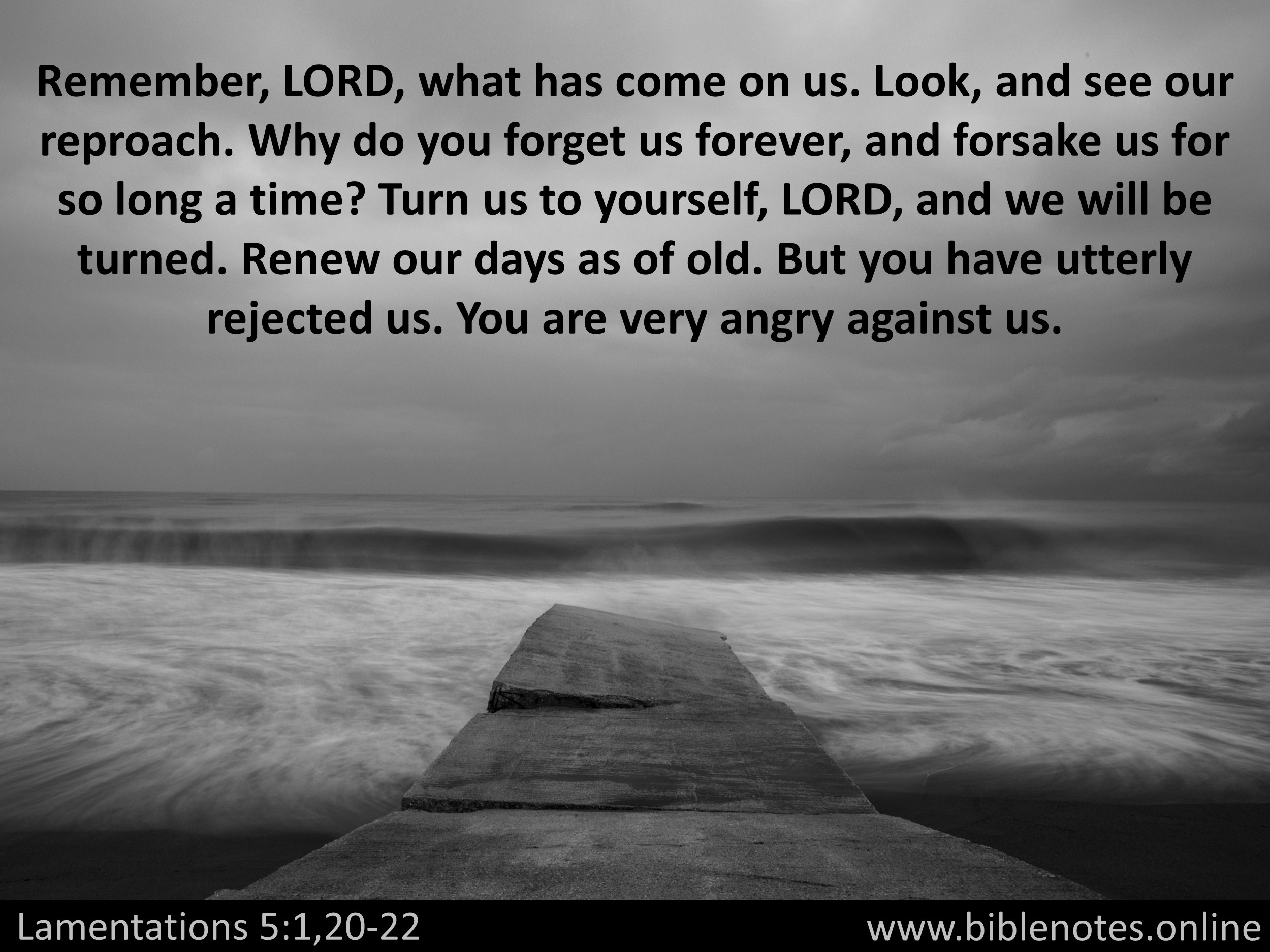 Bible Verse from Lamentations Chapter 5