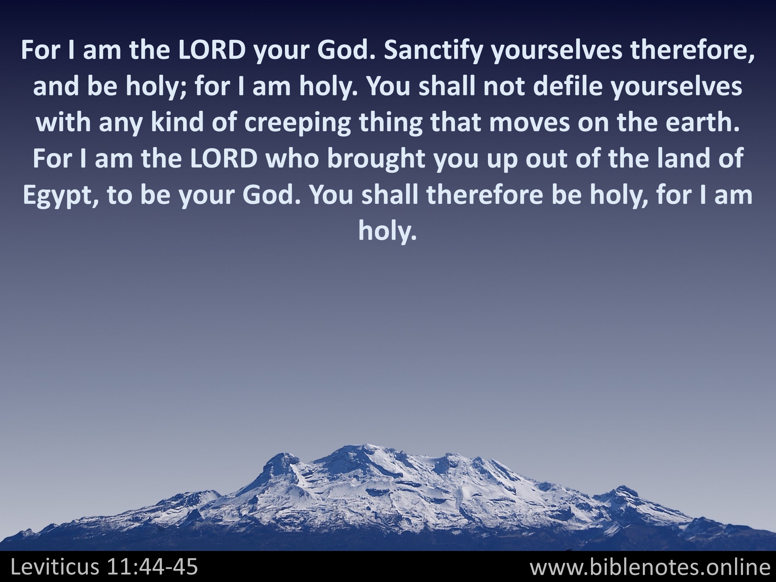 Bible Verse from Leviticus Chapter 11