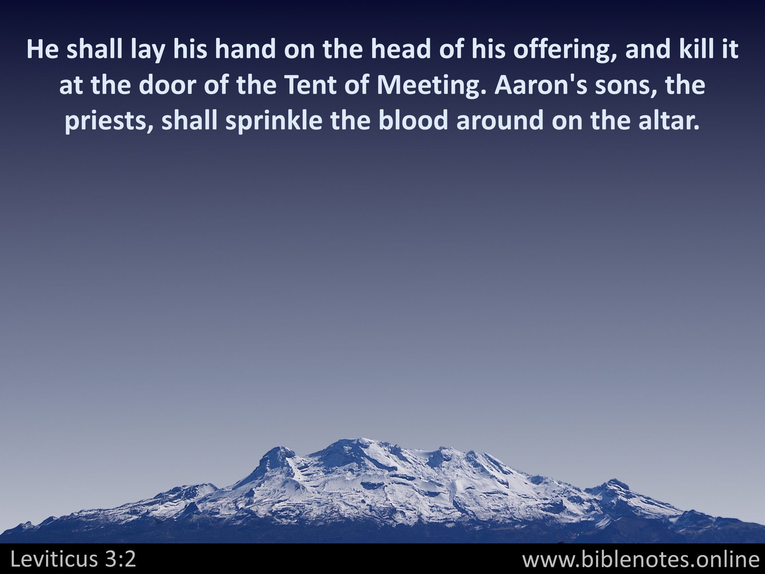 Bible Verse from Leviticus Chapter 3