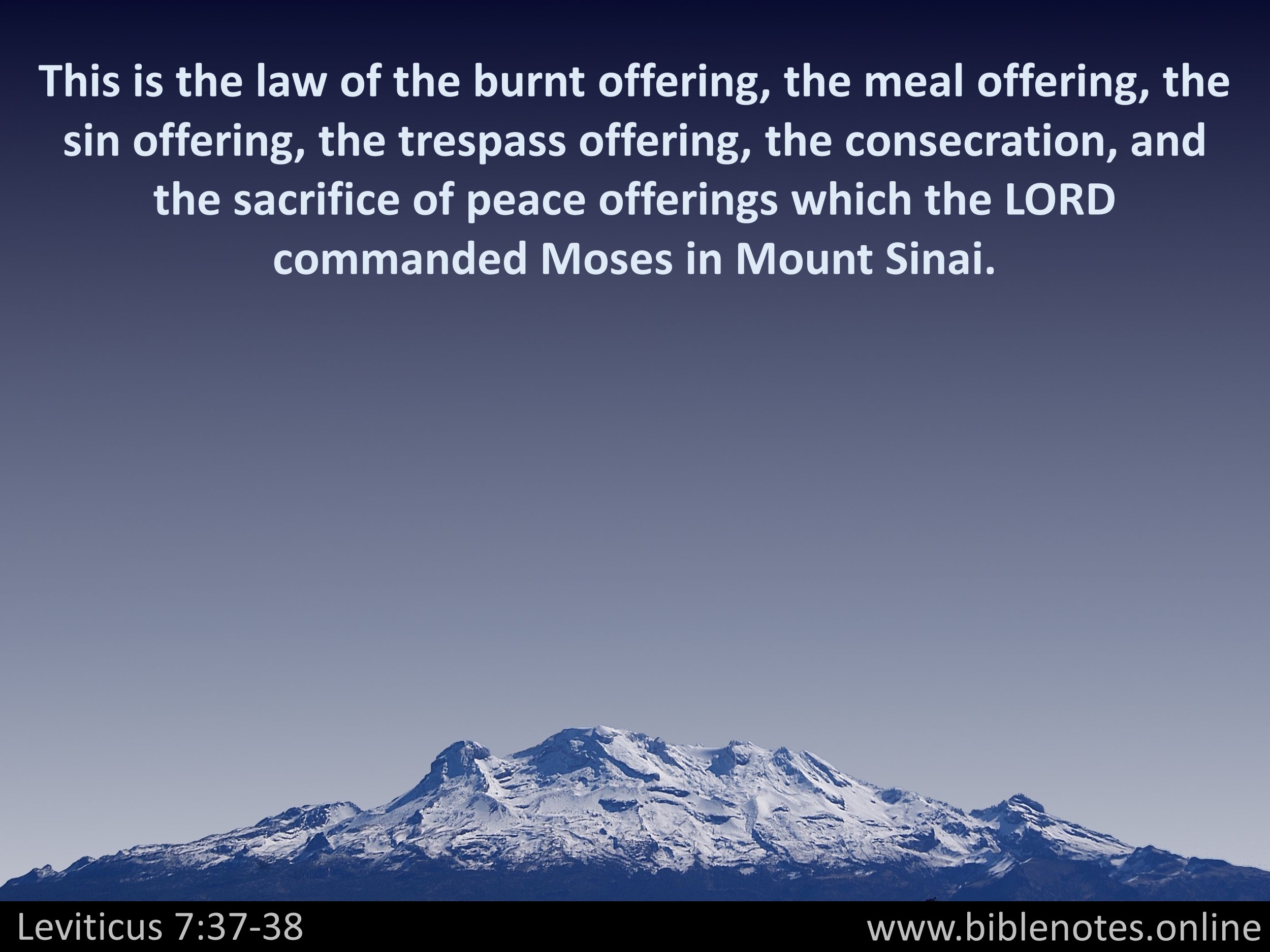 Bible Verse from Leviticus Chapter 7