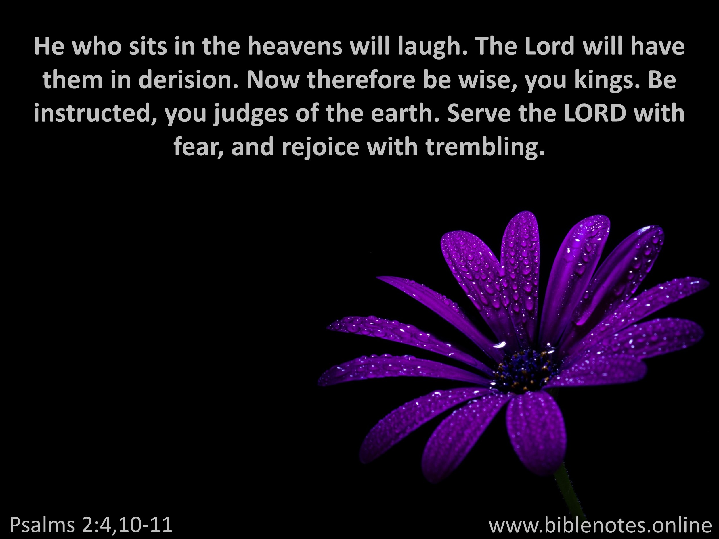 Bible Verse from Psalms Chapter 2