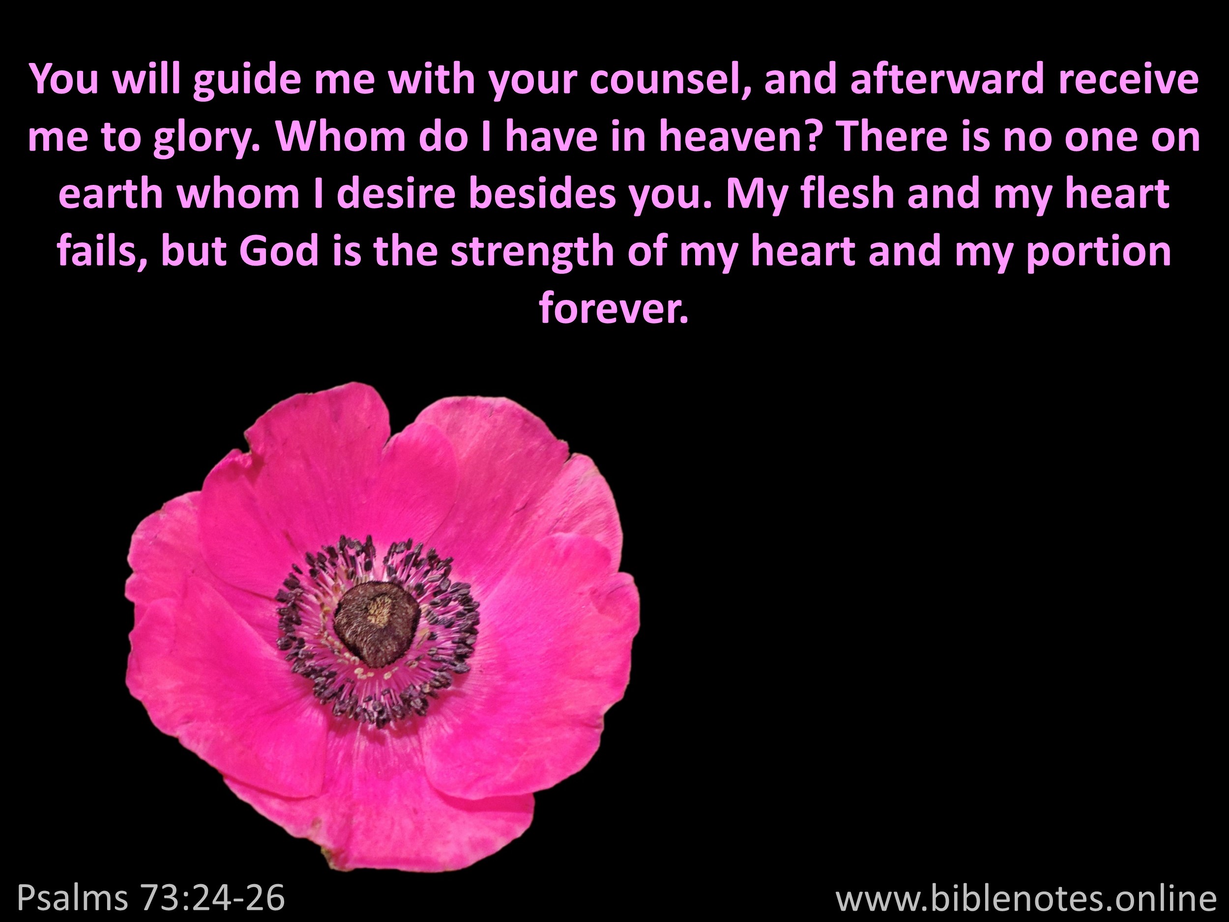 Bible Verse from Psalms Chapter 73
