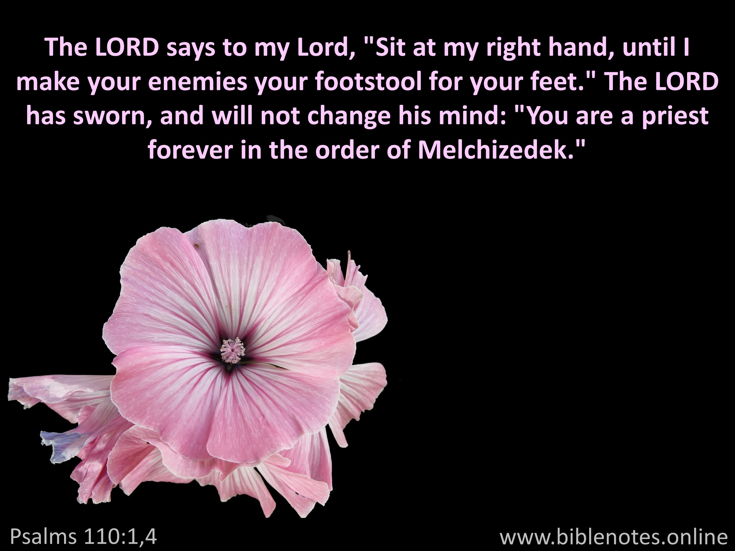 Bible Verse from Psalms Chapter 110